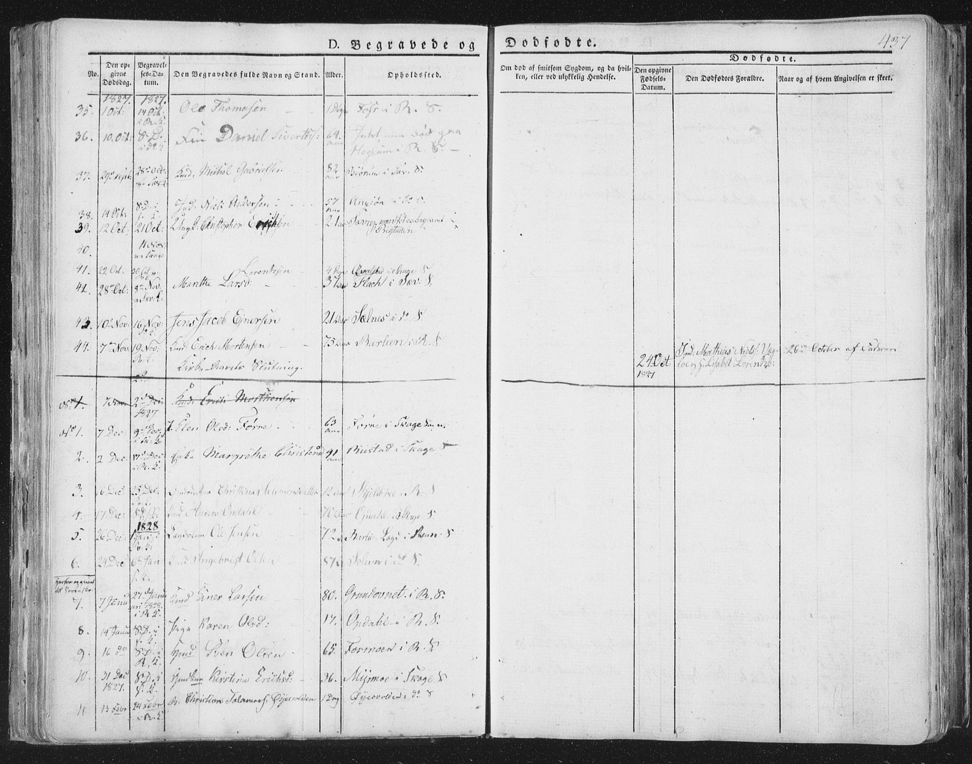 Ministerialprotokoller, klokkerbøker og fødselsregistre - Nord-Trøndelag, SAT/A-1458/764/L0552: Parish register (official) no. 764A07b, 1824-1865, p. 437