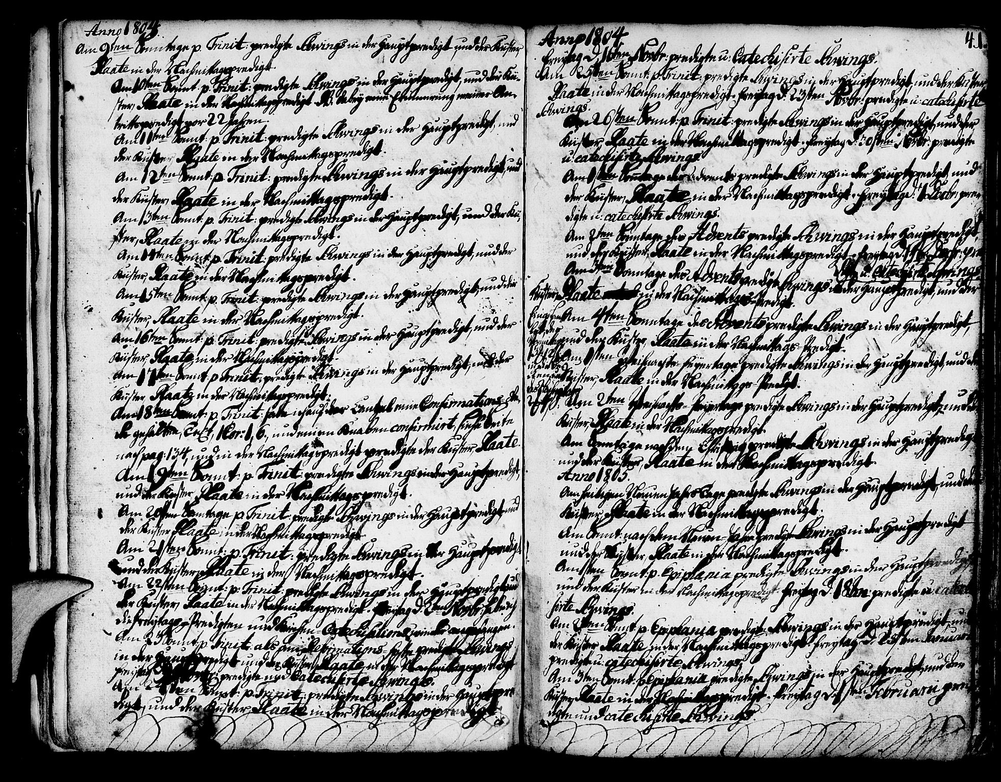 Mariakirken Sokneprestembete, AV/SAB-A-76901/H/Haa/L0003: Parish register (official) no. A 3, 1786-1815, p. 41