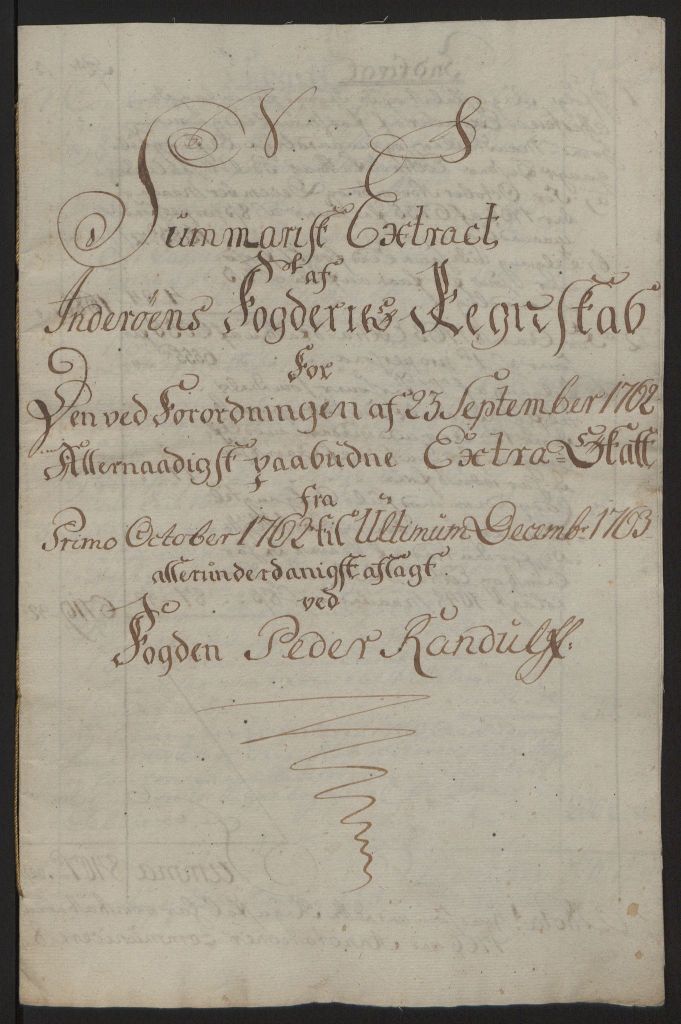 Rentekammeret inntil 1814, Reviderte regnskaper, Fogderegnskap, AV/RA-EA-4092/R63/L4420: Ekstraskatten Inderøy, 1762-1772, p. 10