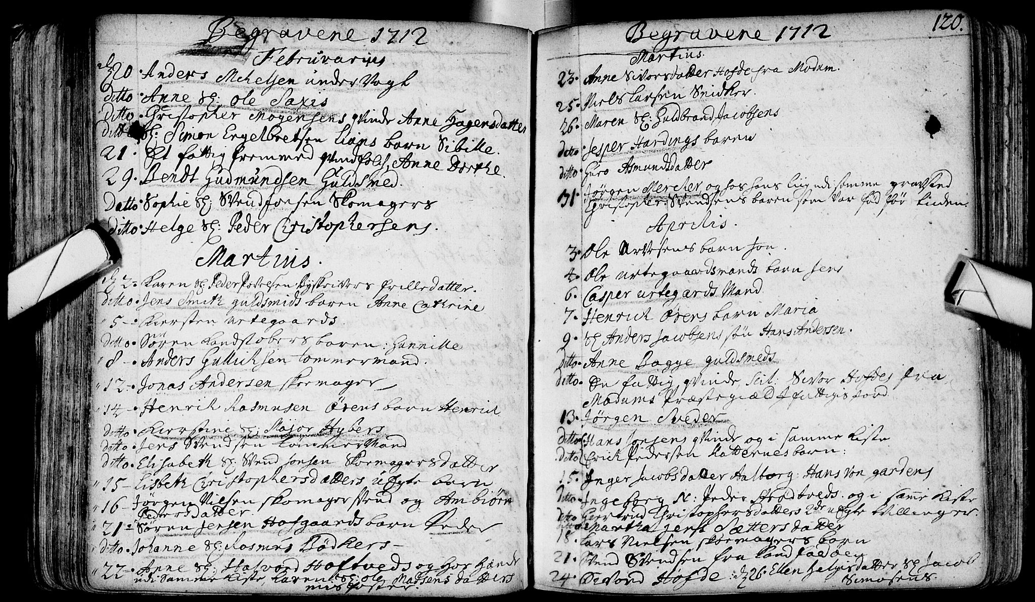 Bragernes kirkebøker, AV/SAKO-A-6/F/Fa/L0003: Parish register (official) no. I 3, 1706-1734, p. 120