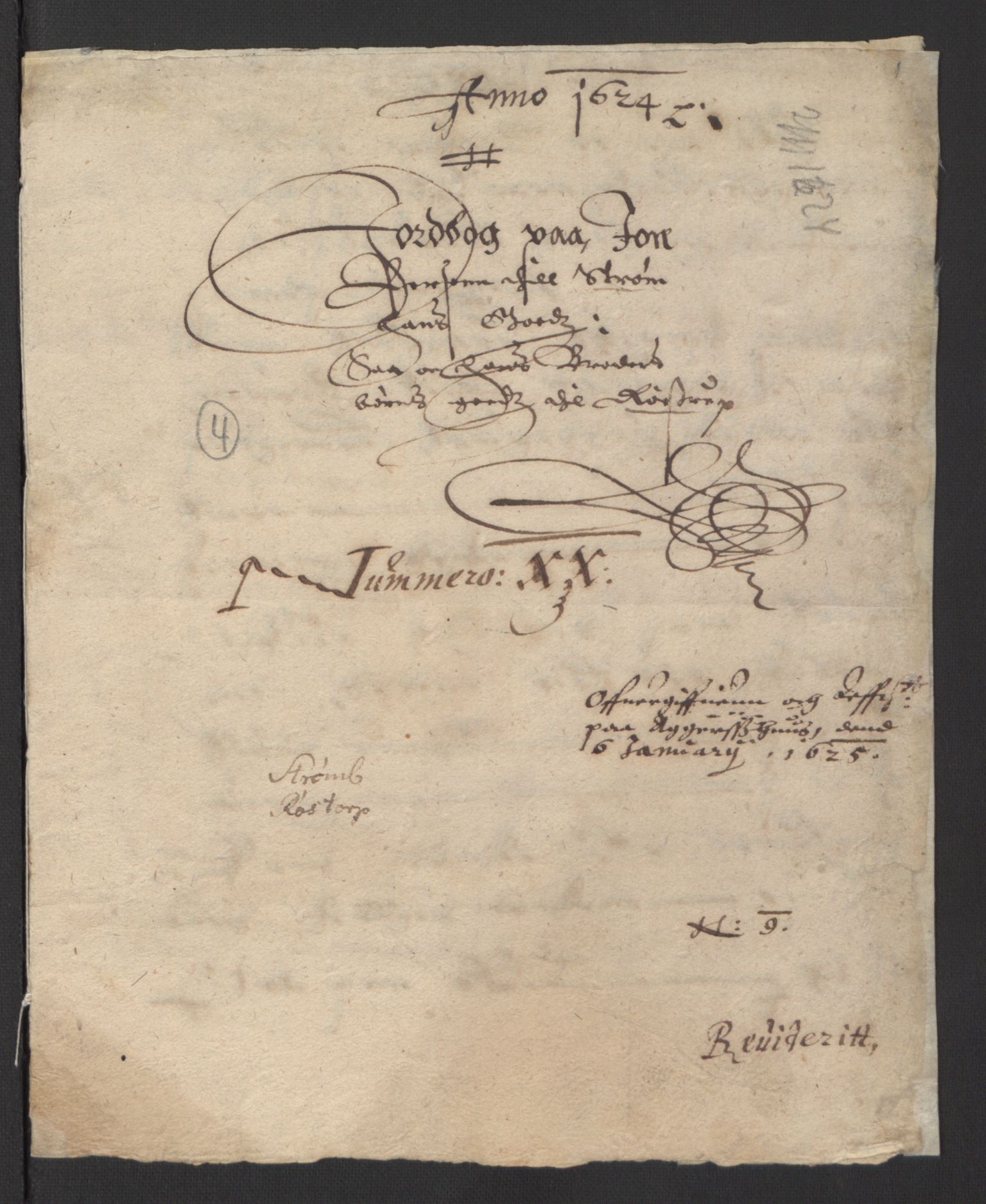 Stattholderembetet 1572-1771, RA/EA-2870/Ek/L0007/0001: Jordebøker til utlikning av rosstjeneste 1624-1626: / Adelsjordebøker, 1624-1625, p. 499