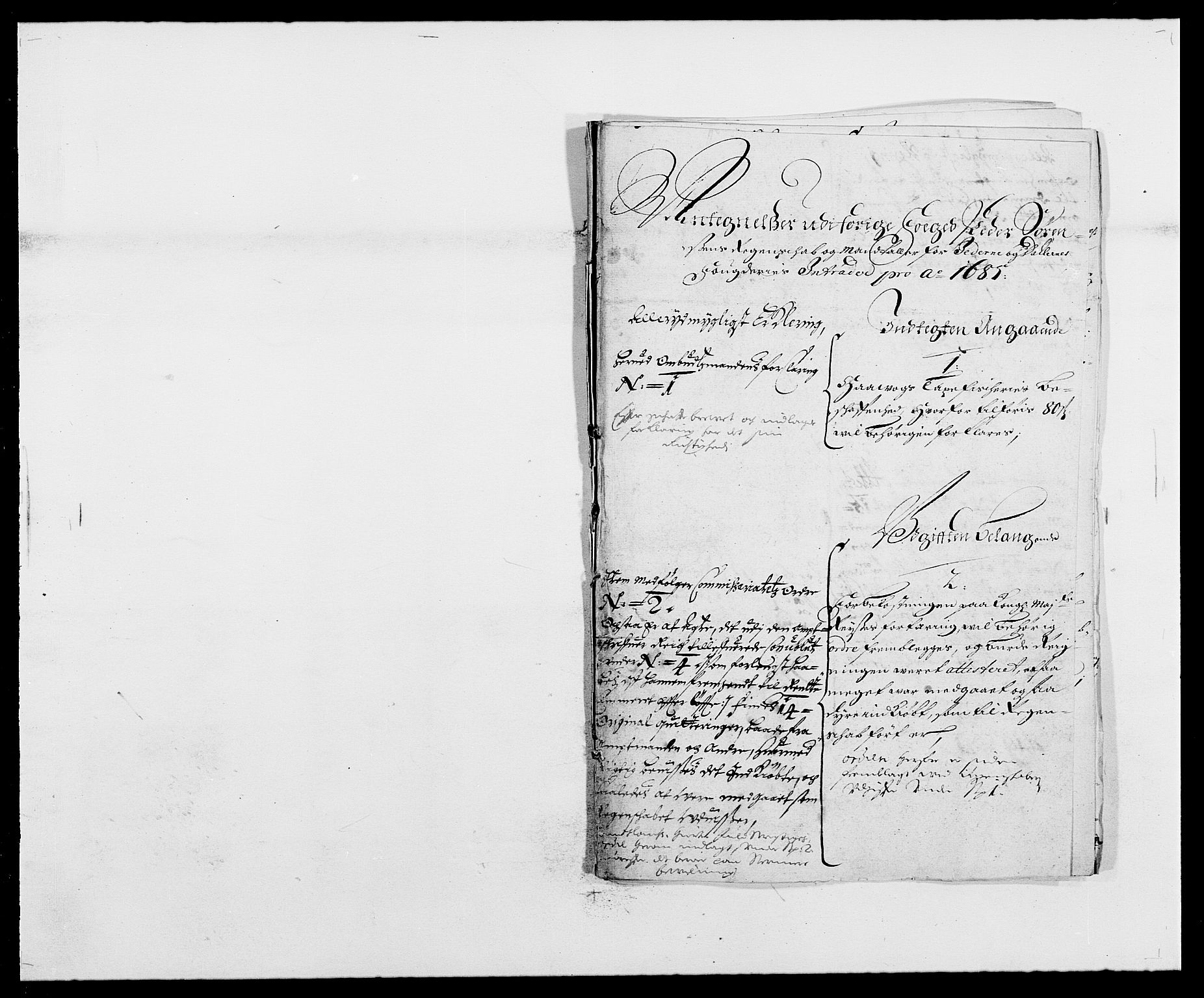Rentekammeret inntil 1814, Reviderte regnskaper, Fogderegnskap, RA/EA-4092/R46/L2725: Fogderegnskap Jæren og Dalane, 1685, p. 168