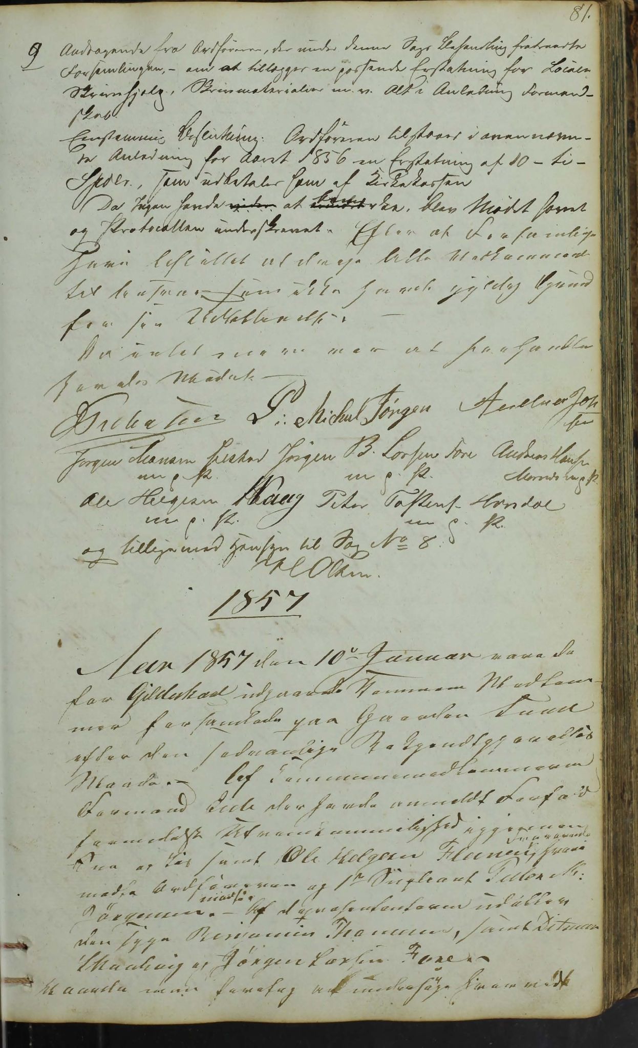Gildeskål kommune. Formannskapet, AIN/K-18380.150/100/L0001: Møtebok formannskapet, 1838-1880, p. 81