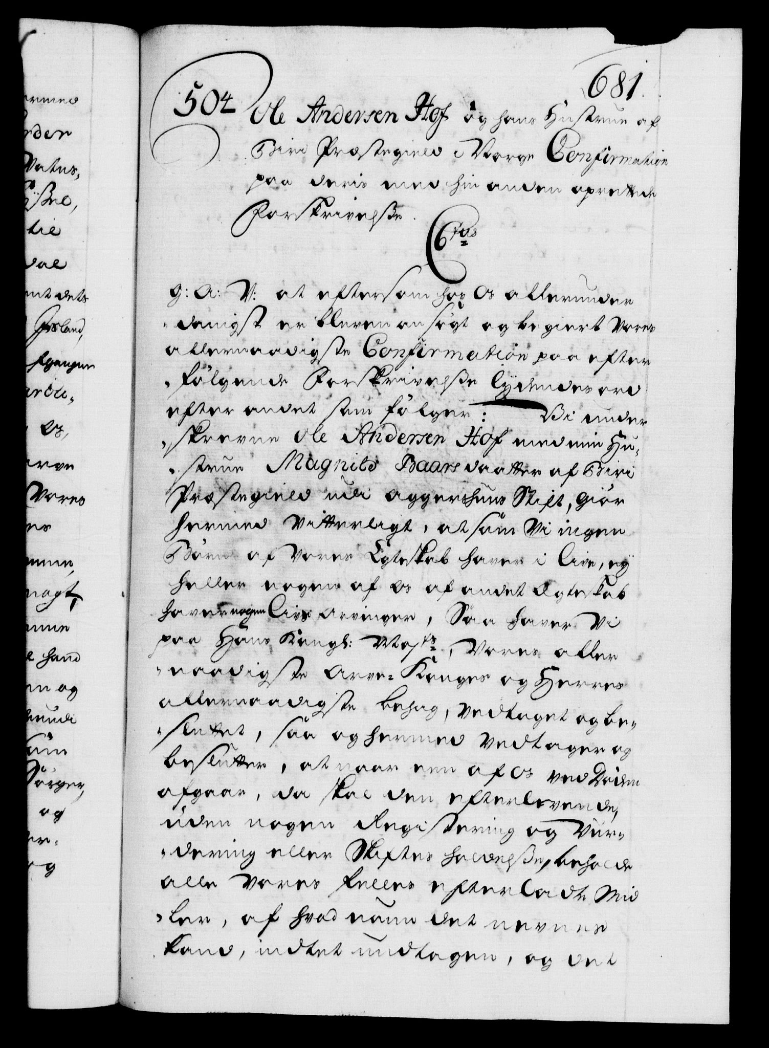 Danske Kanselli 1572-1799, AV/RA-EA-3023/F/Fc/Fca/Fcaa/L0028: Norske registre, 1733-1734, p. 681a