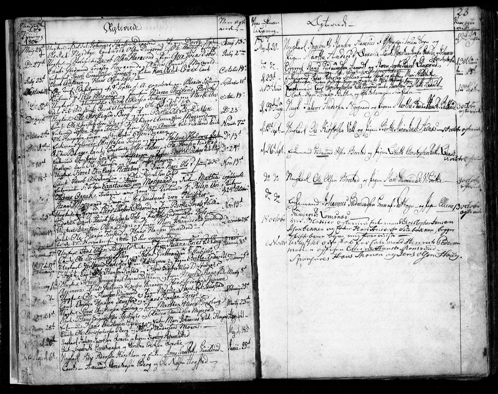 Aurskog prestekontor Kirkebøker, AV/SAO-A-10304a/F/Fa/L0003: Parish register (official) no. I 3, 1767-1807, p. 23