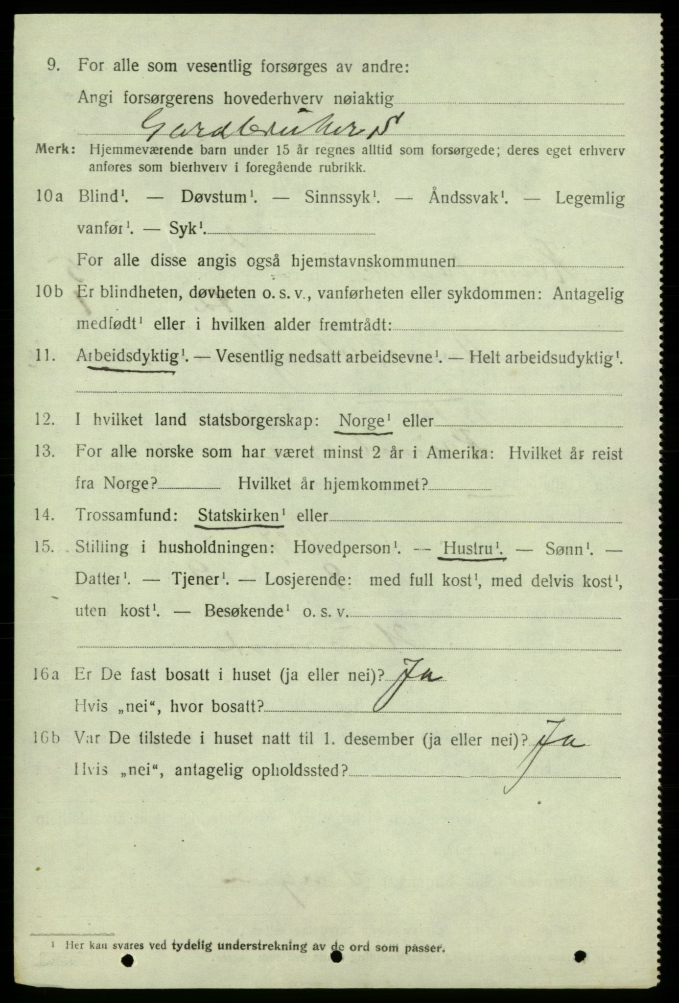 SAB, 1920 census for Kvinnherad, 1920, p. 5981