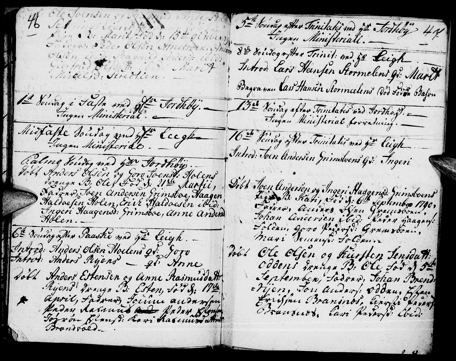 Tynset prestekontor, SAH/PREST-058/H/Ha/Haa/L0011: Parish register (official) no. 11, 1779-1790, p. 46-47