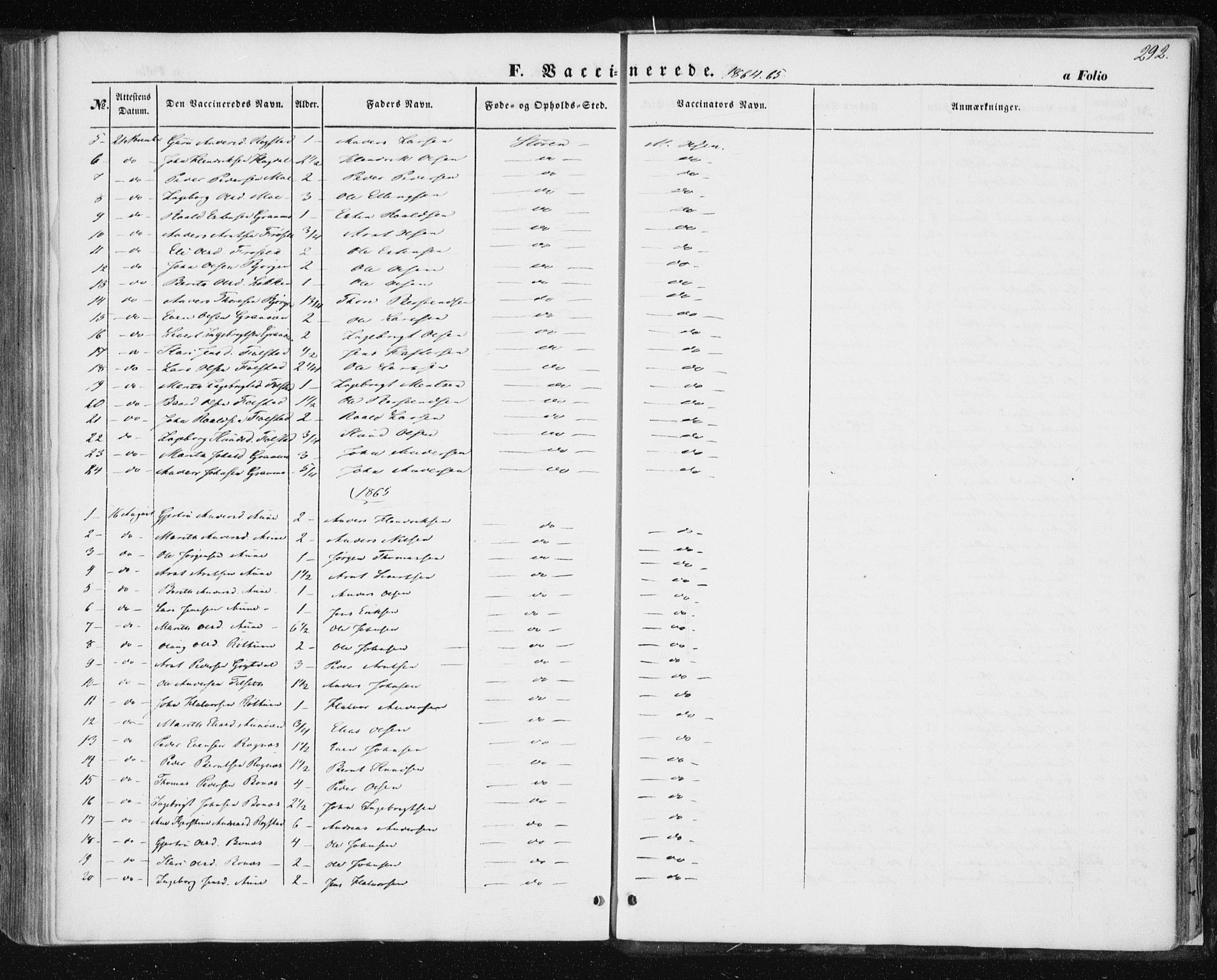 Ministerialprotokoller, klokkerbøker og fødselsregistre - Sør-Trøndelag, SAT/A-1456/687/L1000: Parish register (official) no. 687A06, 1848-1869, p. 292