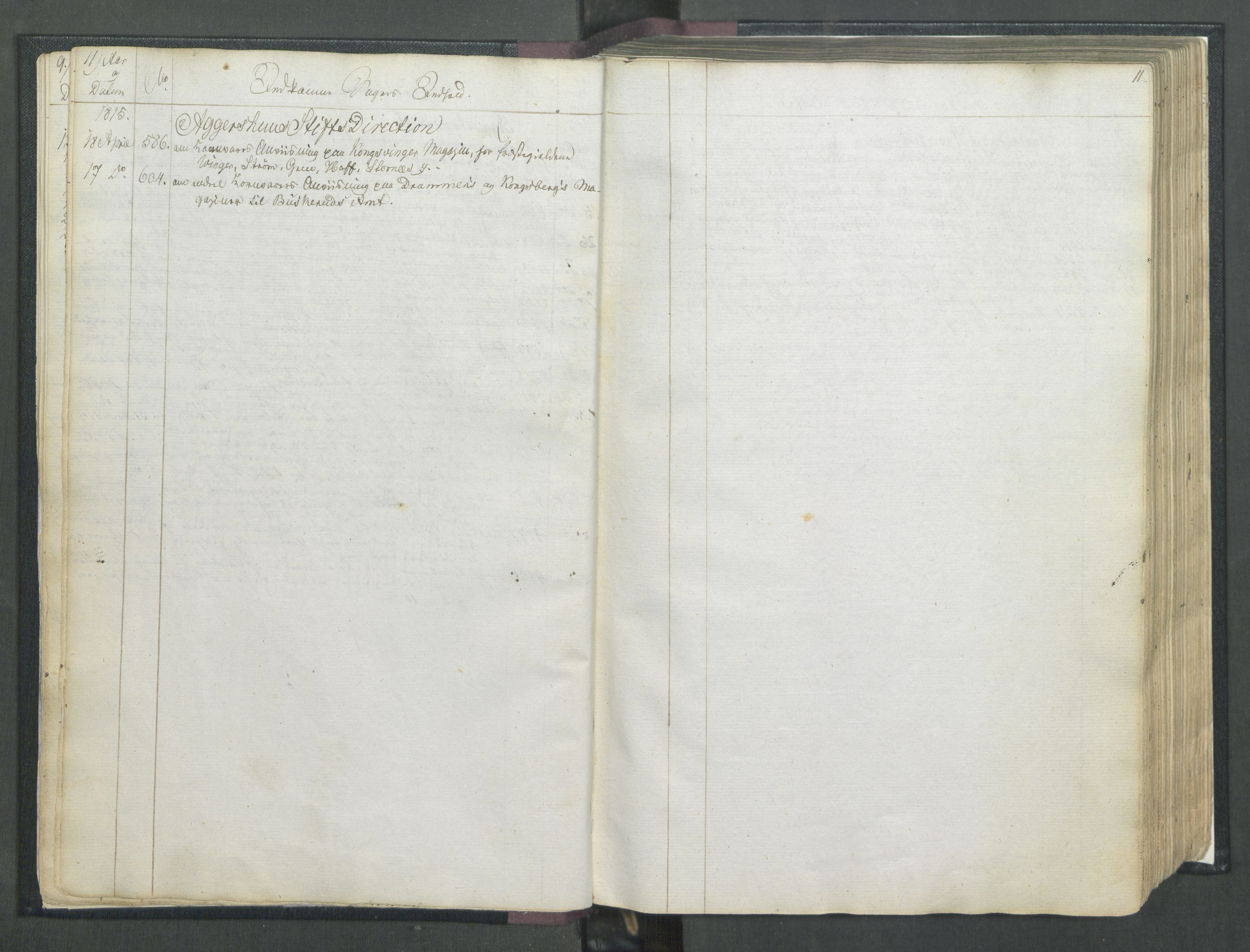 Armédepartementet, AV/RA-RAFA-3493/C/Ca/L0007: 6. Departements Register, 1815, p. 11