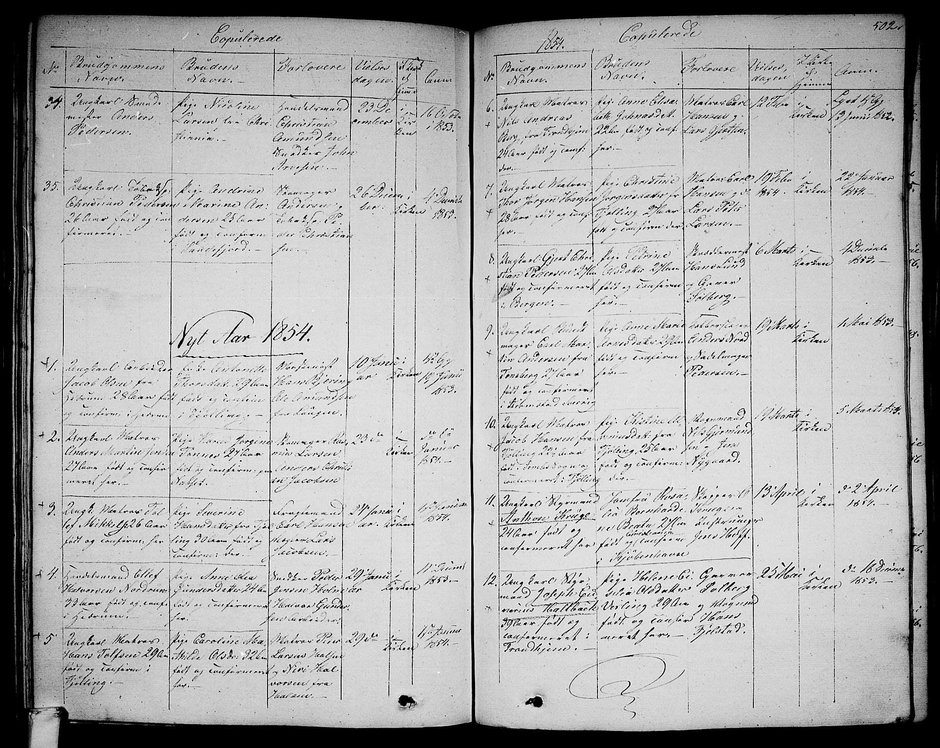 Larvik kirkebøker, SAKO/A-352/G/Ga/L0003b: Parish register (copy) no. I 3B, 1830-1870, p. 502