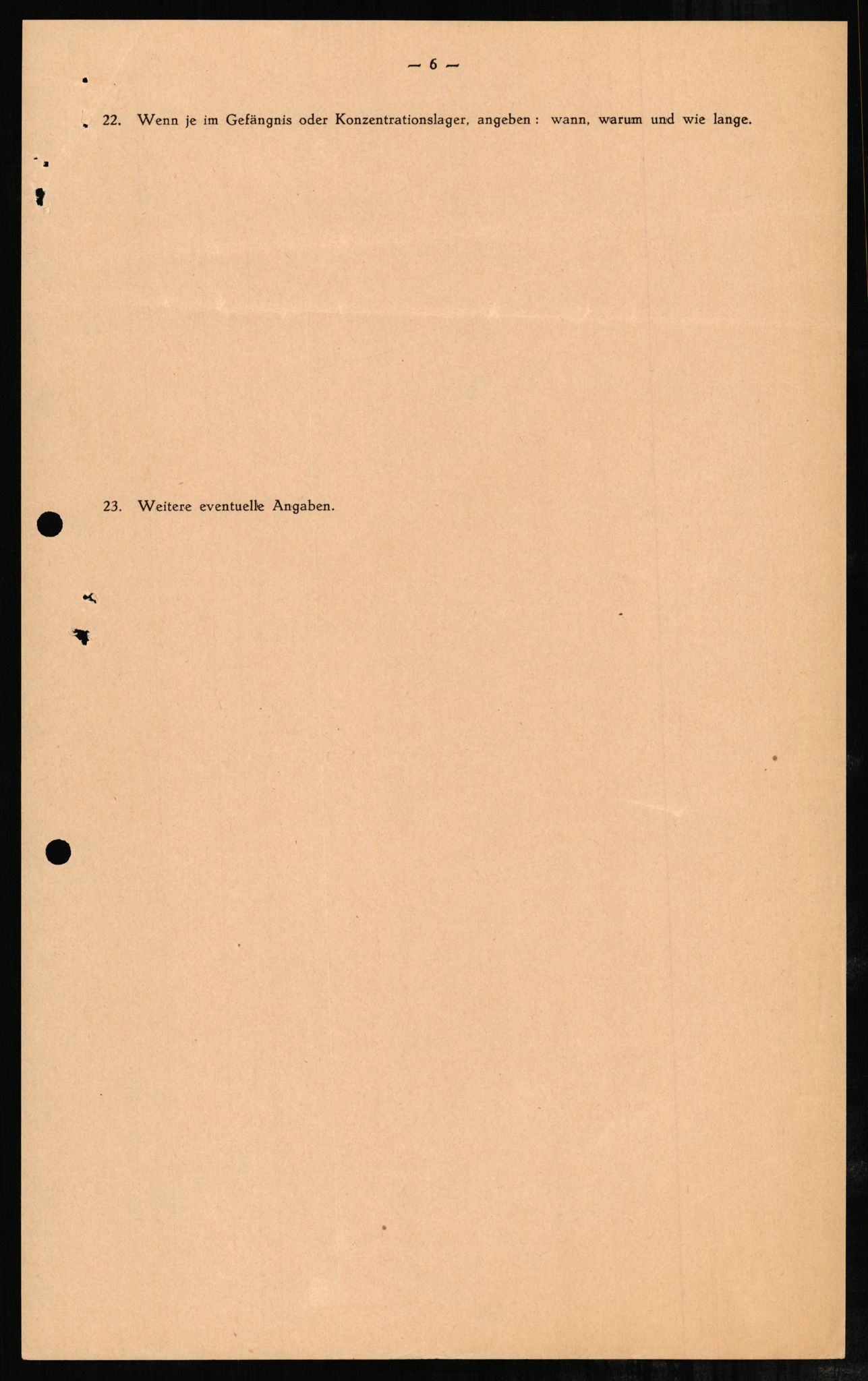 Forsvaret, Forsvarets overkommando II, AV/RA-RAFA-3915/D/Db/L0001: CI Questionaires. Tyske okkupasjonsstyrker i Norge. Tyskere., 1945-1946, p. 25