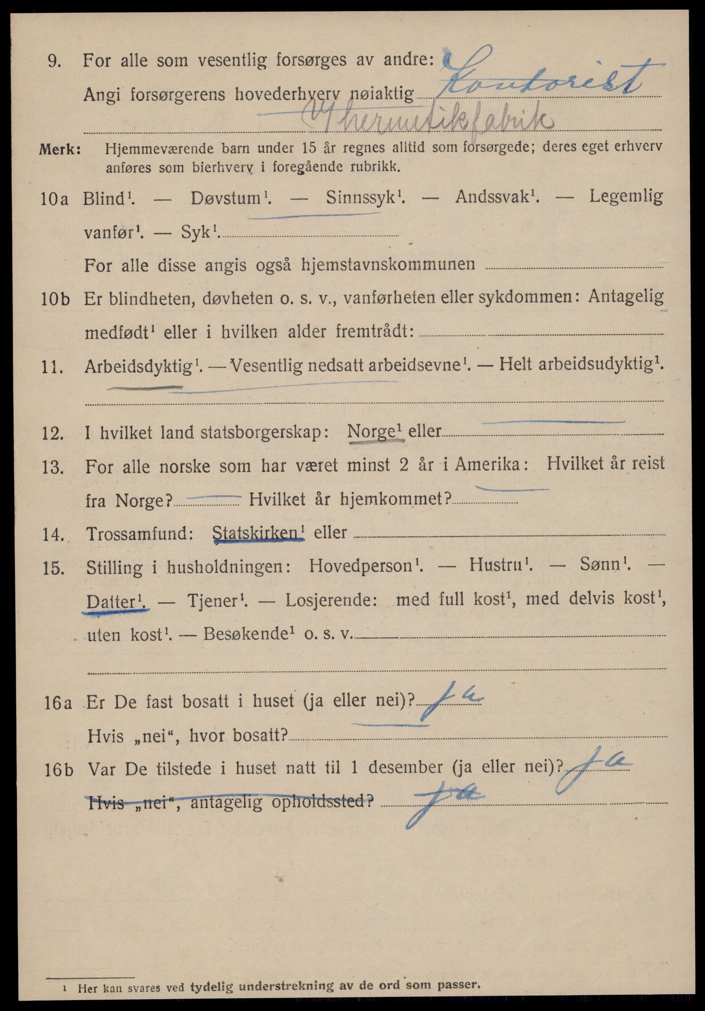 SAT, 1920 census for Kristiansund, 1920, p. 40430
