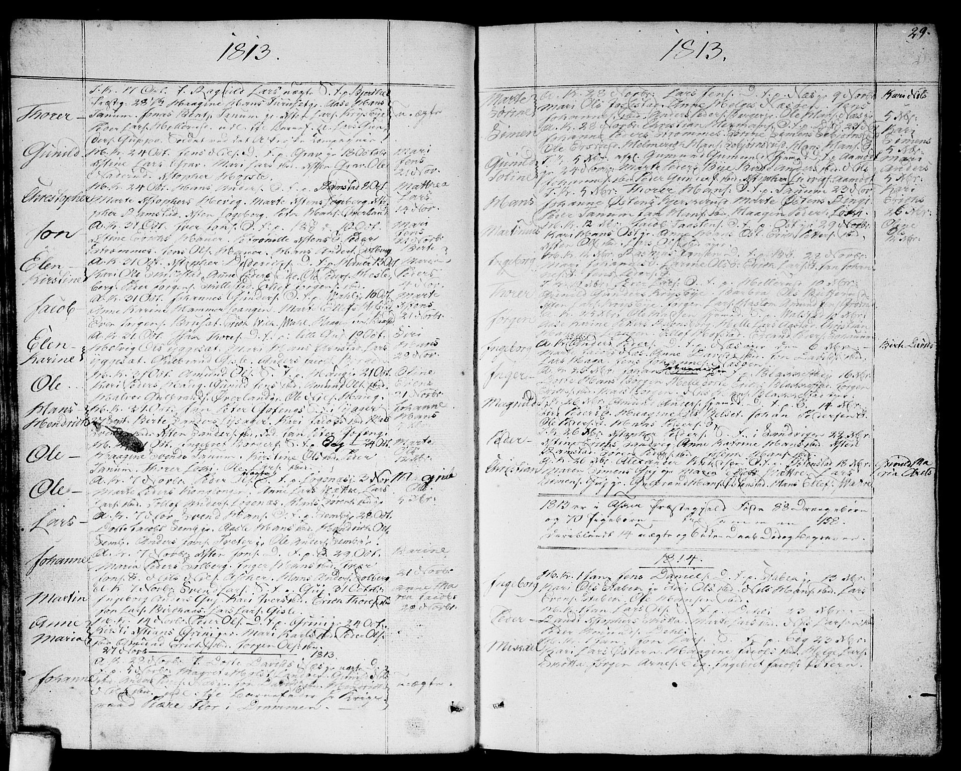 Asker prestekontor Kirkebøker, AV/SAO-A-10256a/F/Fa/L0005: Parish register (official) no. I 5, 1807-1813, p. 29