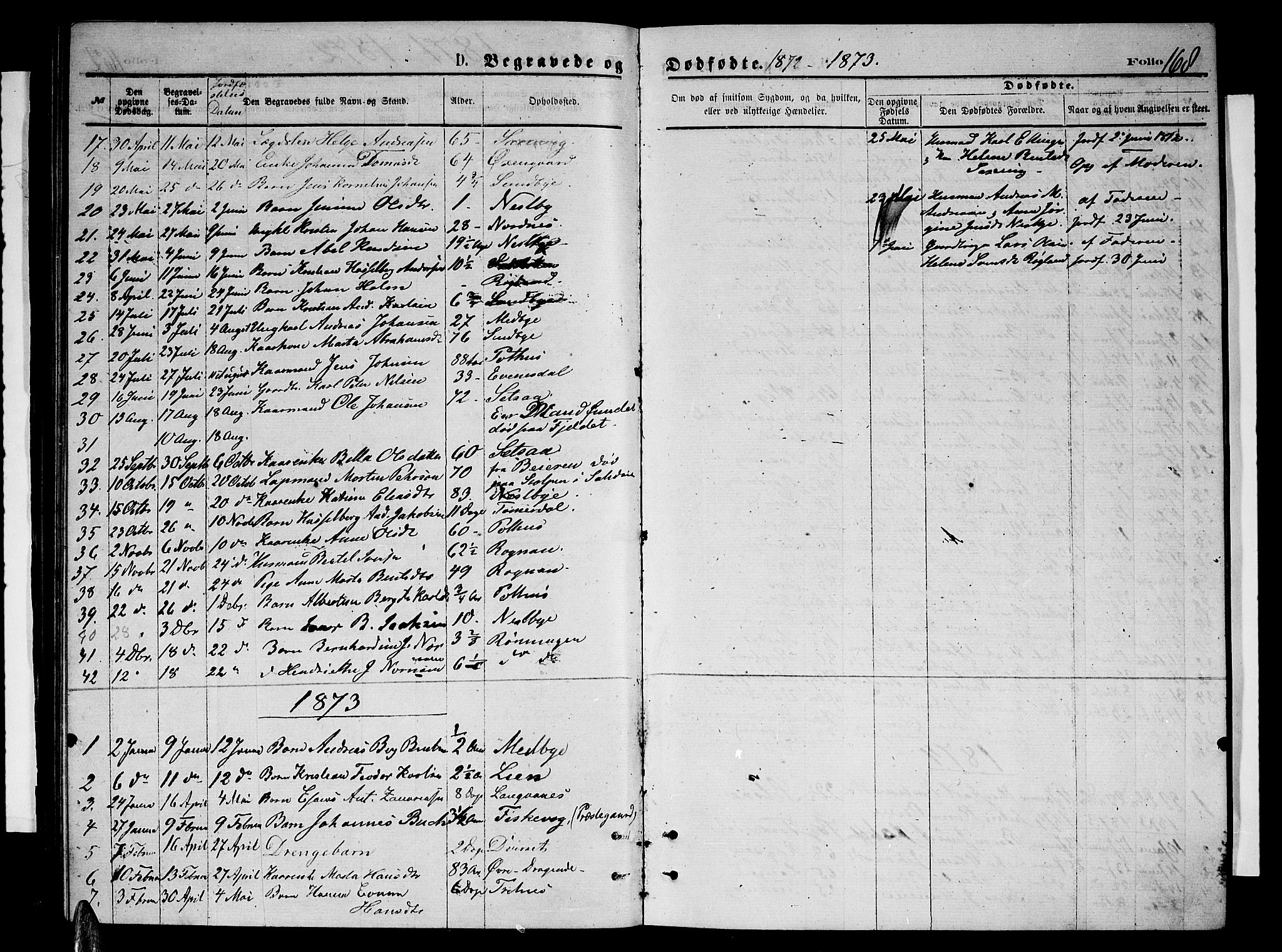 Ministerialprotokoller, klokkerbøker og fødselsregistre - Nordland, SAT/A-1459/847/L0679: Parish register (copy) no. 847C07, 1870-1888, p. 168