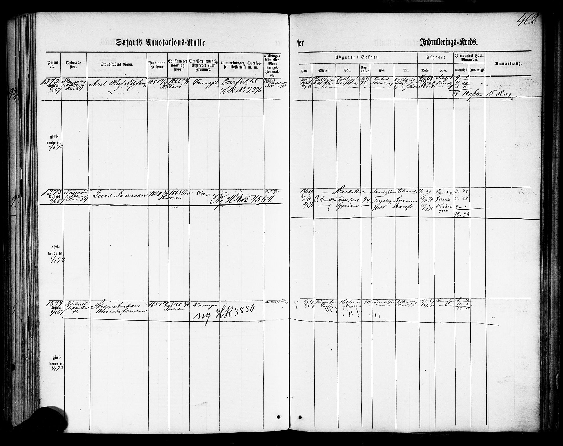 Tønsberg innrulleringskontor, SAKO/A-786/F/Fb/L0001: Annotasjonsrulle Patent nr. 1-1724, 1860-1868, p. 481