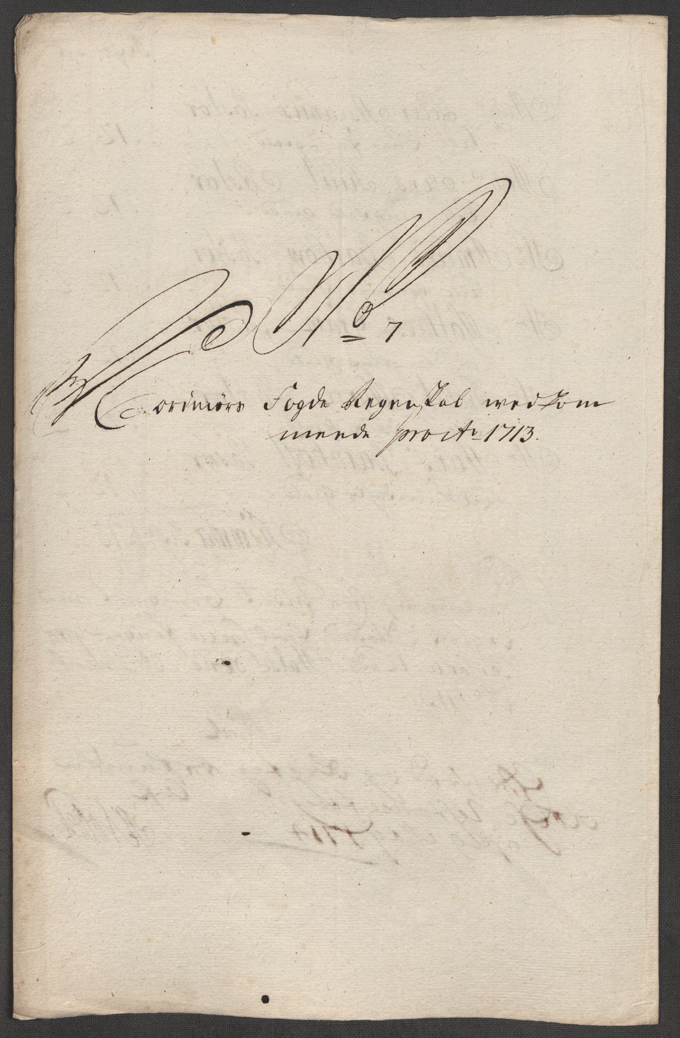 Rentekammeret inntil 1814, Reviderte regnskaper, Fogderegnskap, RA/EA-4092/R56/L3747: Fogderegnskap Nordmøre, 1713, p. 95