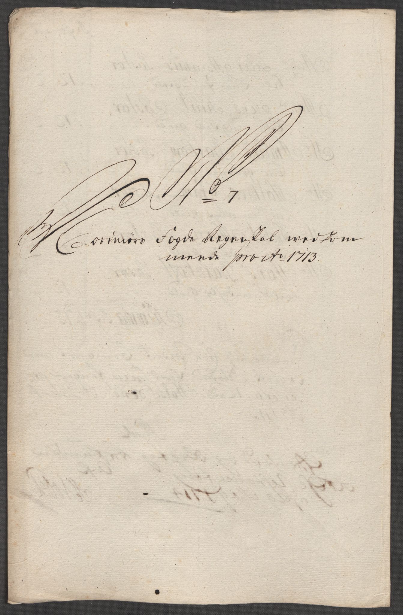 Rentekammeret inntil 1814, Reviderte regnskaper, Fogderegnskap, AV/RA-EA-4092/R56/L3747: Fogderegnskap Nordmøre, 1713, p. 95