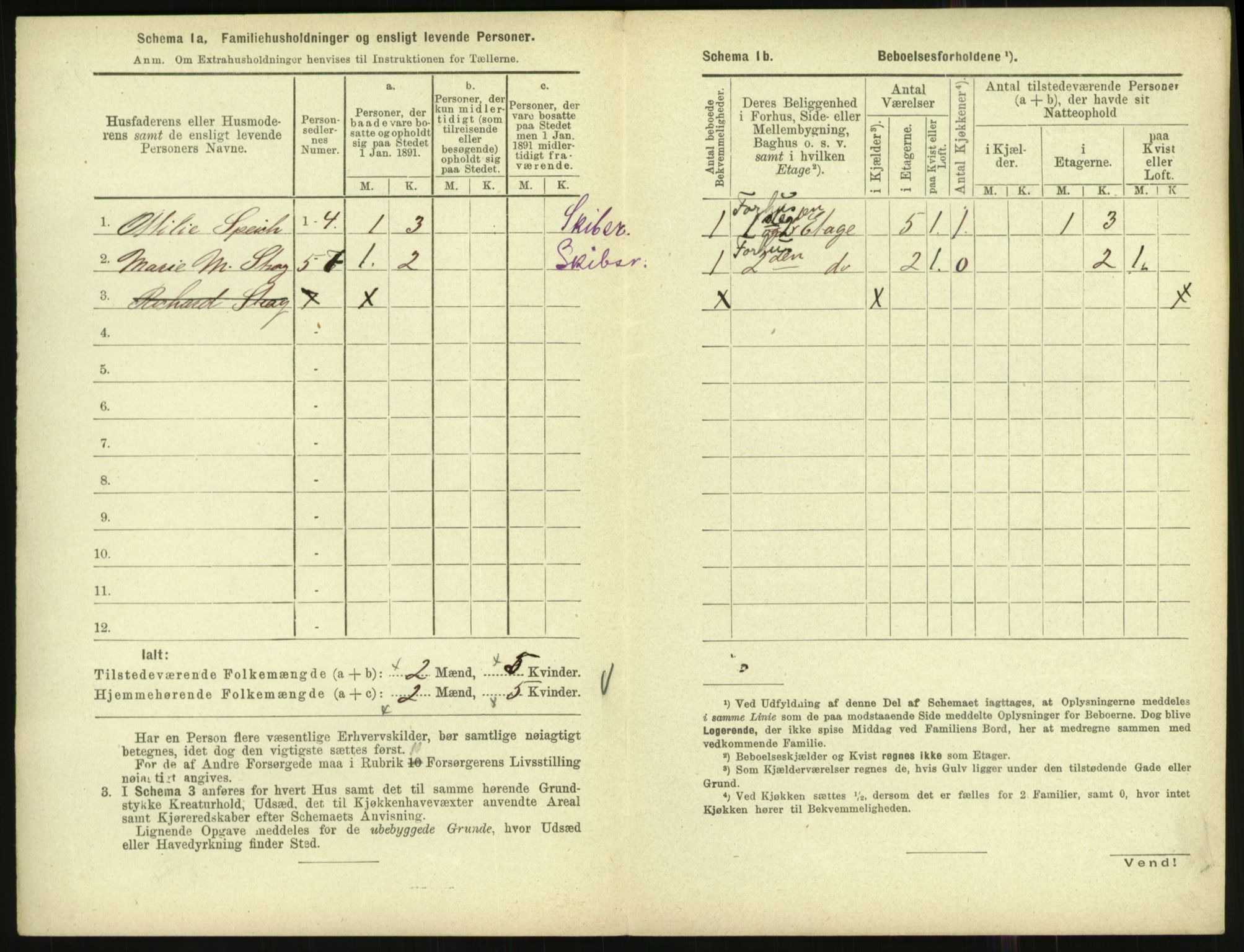 RA, 1891 census for 1001 Kristiansand, 1891, p. 1547