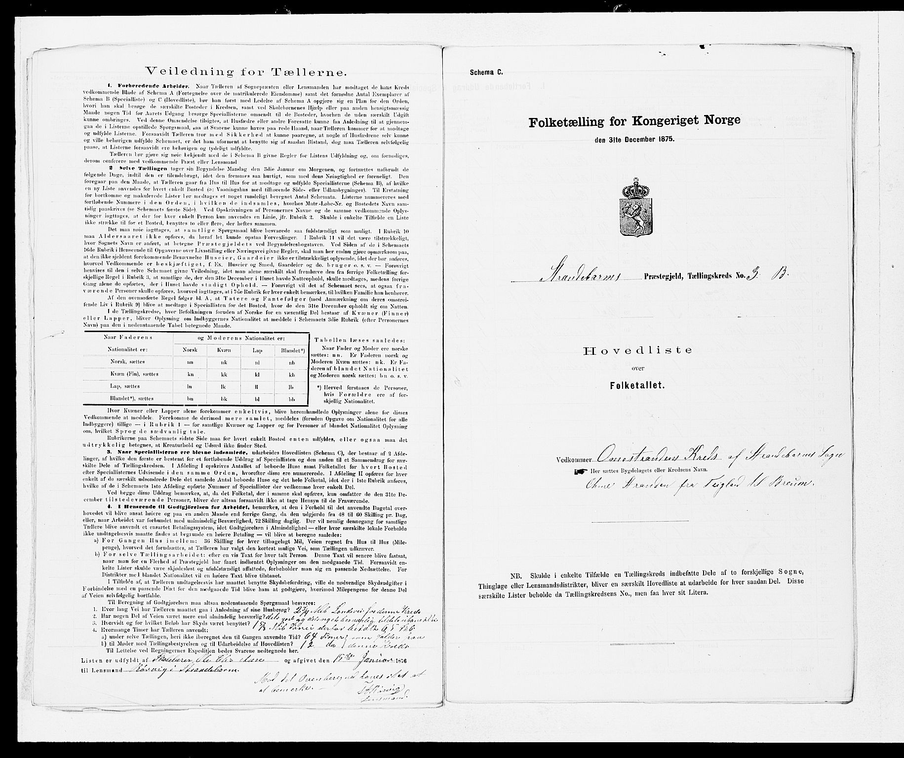 SAB, 1875 census for 1226P Strandebarm, 1875, p. 8