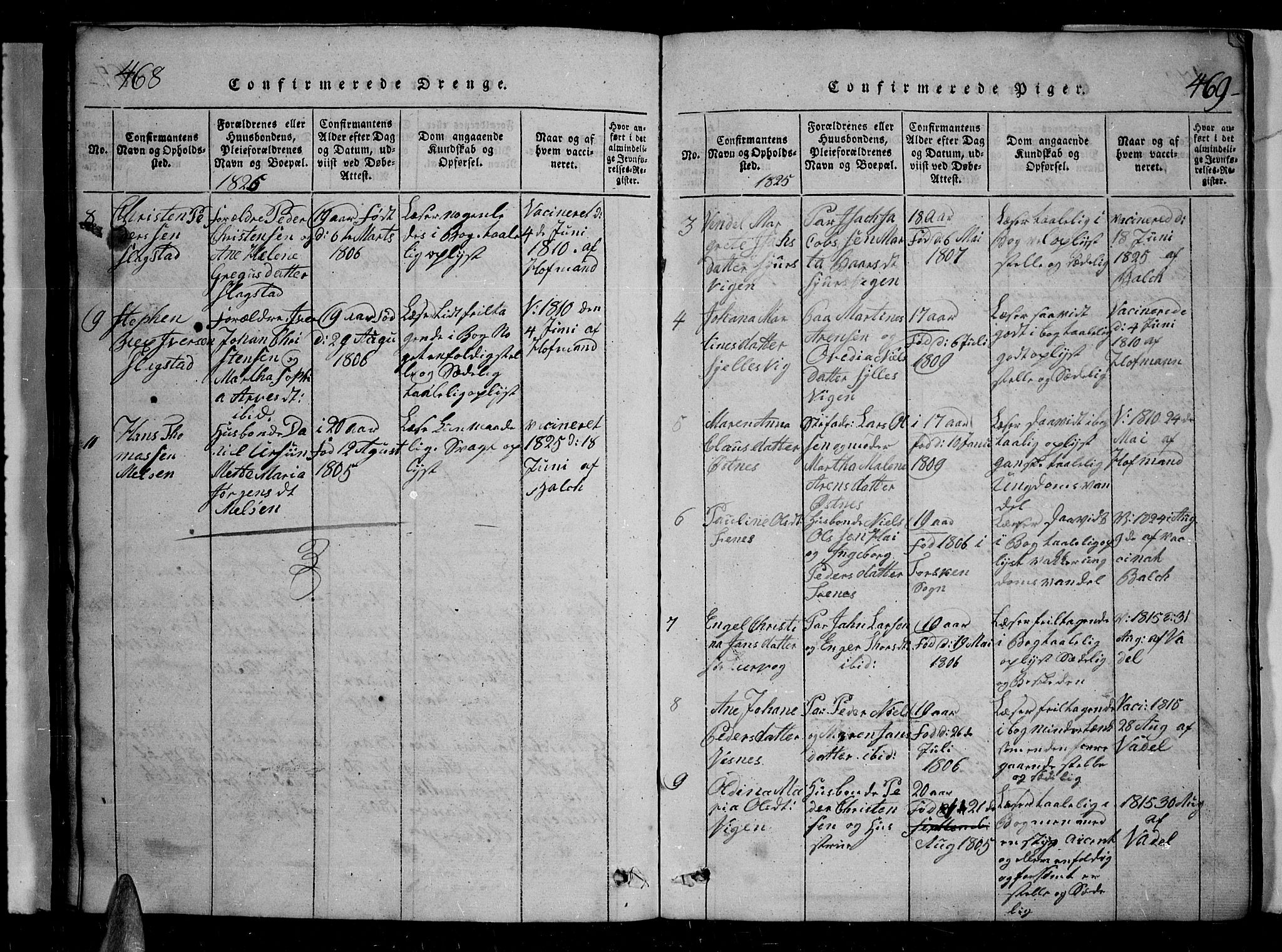 Trondenes sokneprestkontor, SATØ/S-1319/H/Hb/L0004klokker: Parish register (copy) no. 4, 1821-1839, p. 468-469