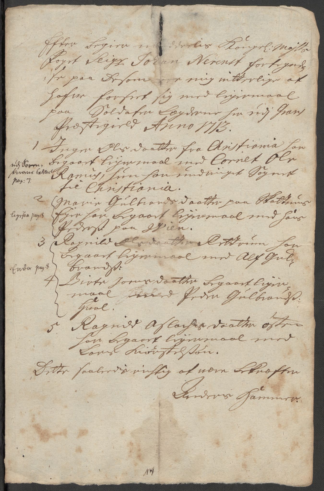 Rentekammeret inntil 1814, Reviderte regnskaper, Fogderegnskap, AV/RA-EA-4092/R18/L1311: Fogderegnskap Hadeland, Toten og Valdres, 1713, p. 140