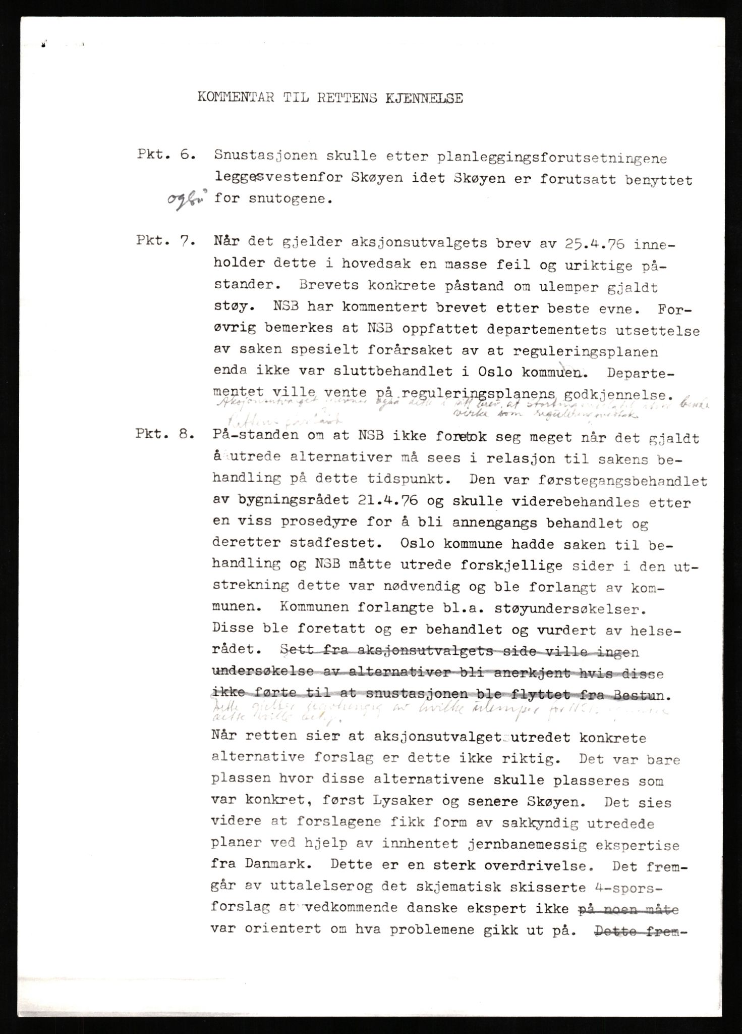 Norges statsbaner, Hovedadministrasjonen, Plankontoret for Oslo S, AV/RA-S-5410/D/L0171: Driftsbanegården. Øvrige driftsbanegårder, 1976-1978, p. 86