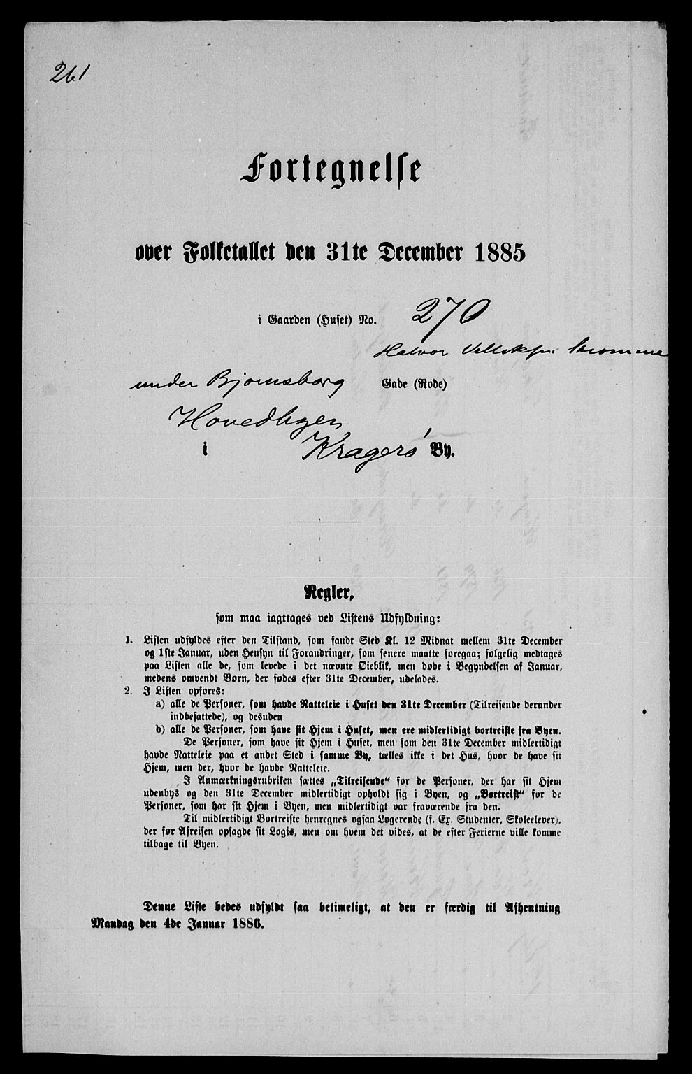 SAKO, 1885 census for 0801 Kragerø, 1885, p. 1549