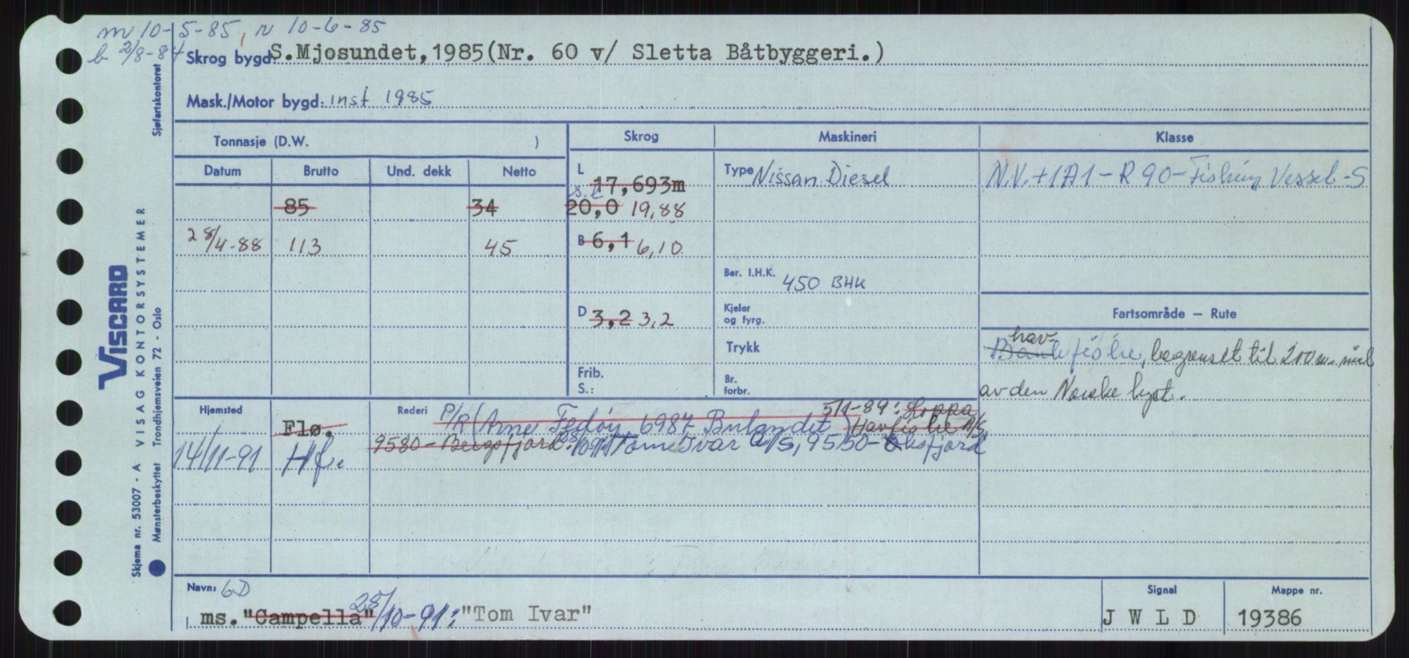 Sjøfartsdirektoratet med forløpere, Skipsmålingen, RA/S-1627/H/Ha/L0006/0001: Fartøy, Sver-Å / Fartøy, Sver-T, p. 485