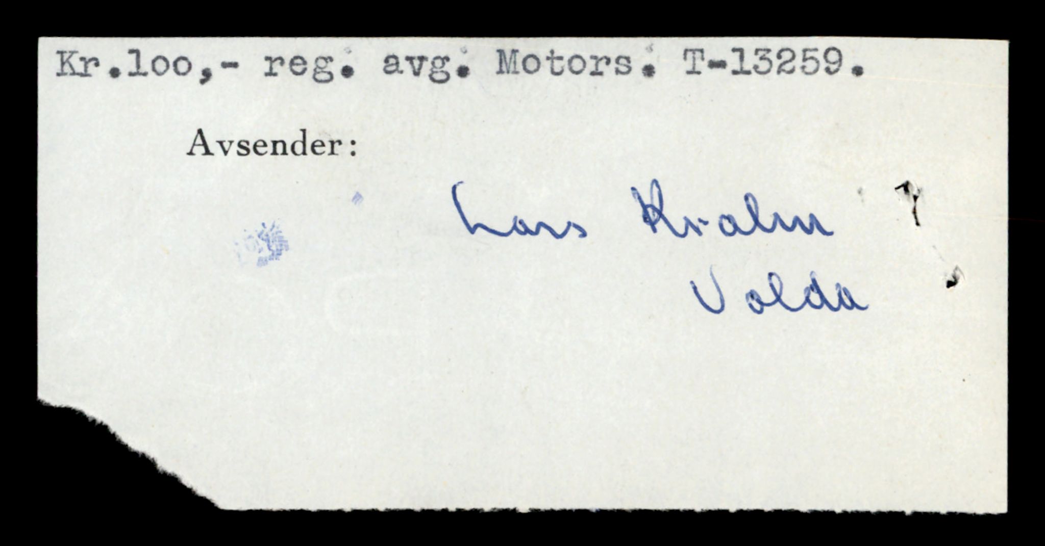Møre og Romsdal vegkontor - Ålesund trafikkstasjon, AV/SAT-A-4099/F/Fe/L0038: Registreringskort for kjøretøy T 13180 - T 13360, 1927-1998, p. 1344