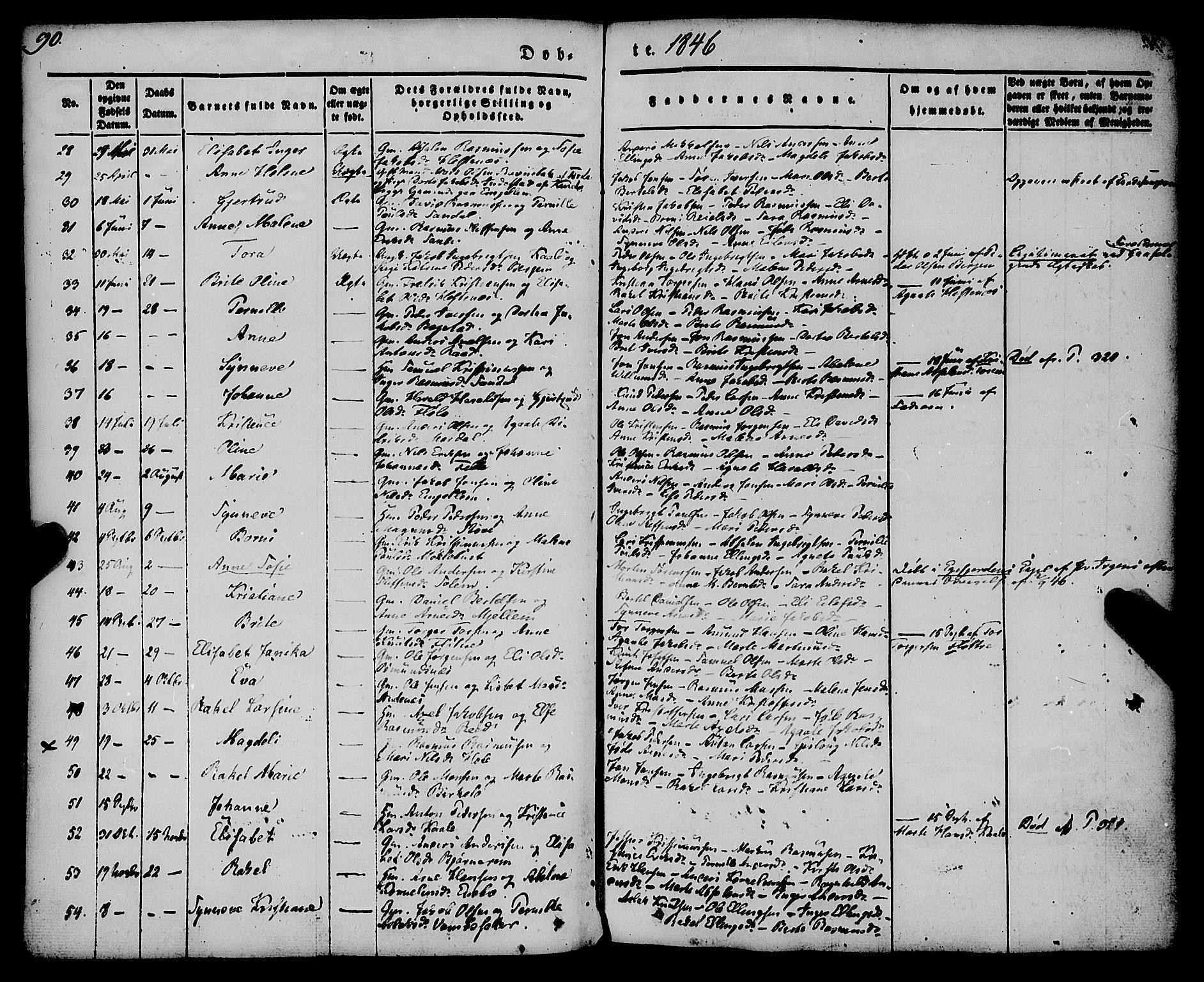 Gloppen sokneprestembete, AV/SAB-A-80101/H/Haa/Haaa/L0008: Parish register (official) no. A 8, 1837-1855, p. 90