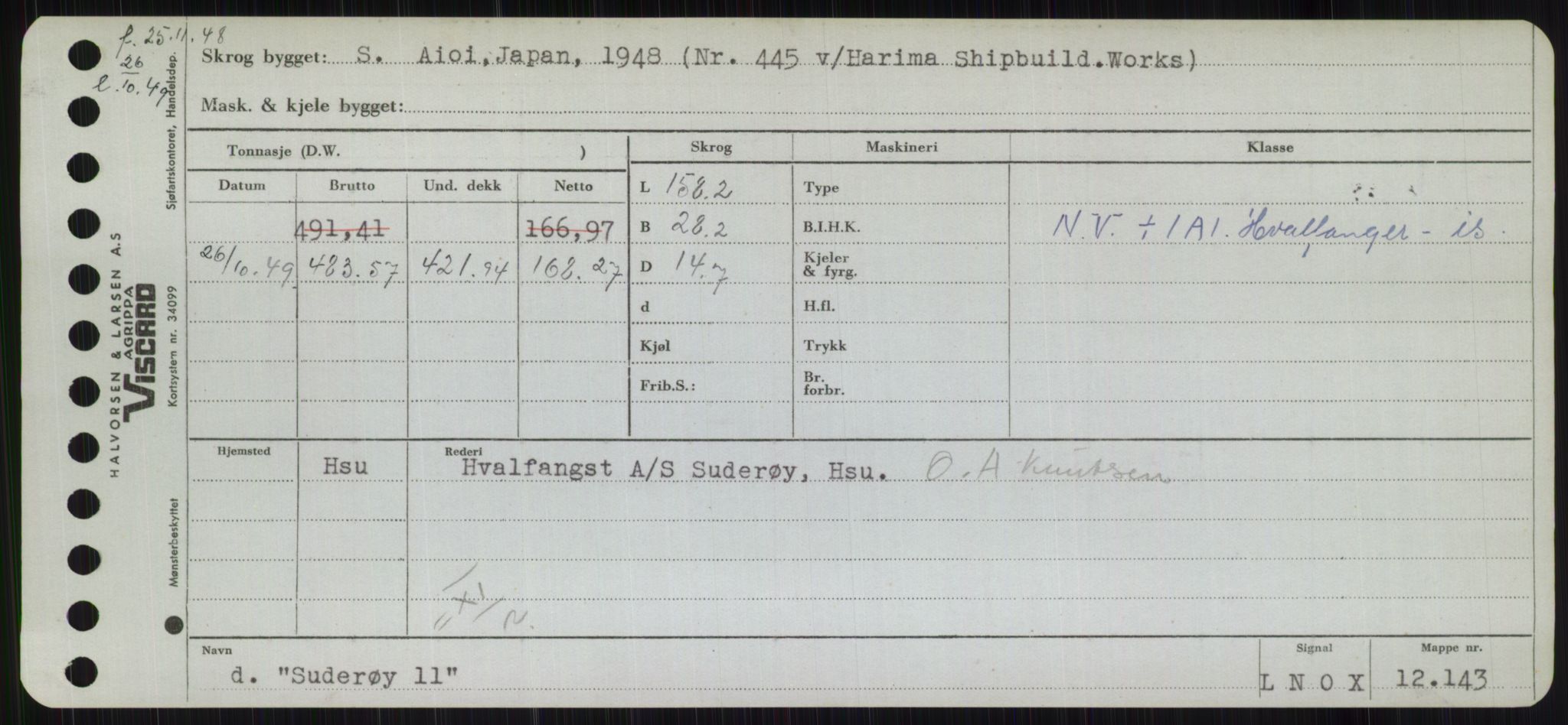 Sjøfartsdirektoratet med forløpere, Skipsmålingen, RA/S-1627/H/Hb/L0004: Fartøy, O-S, p. 483