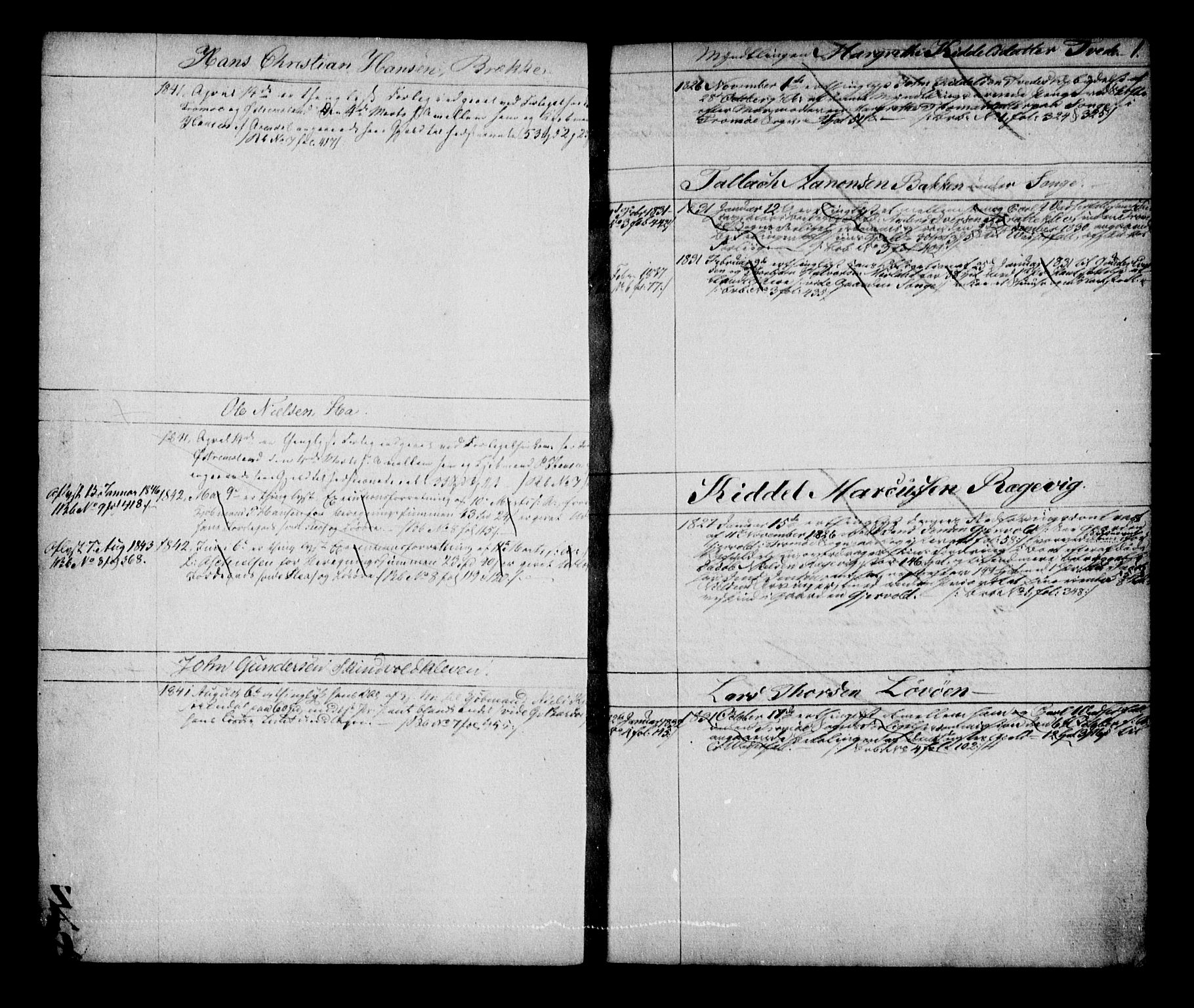 Holt sorenskriveri, SAK/1221-0002/G/Ge/L0001: Mortgage register no. 25, 1826-1845, p. 6