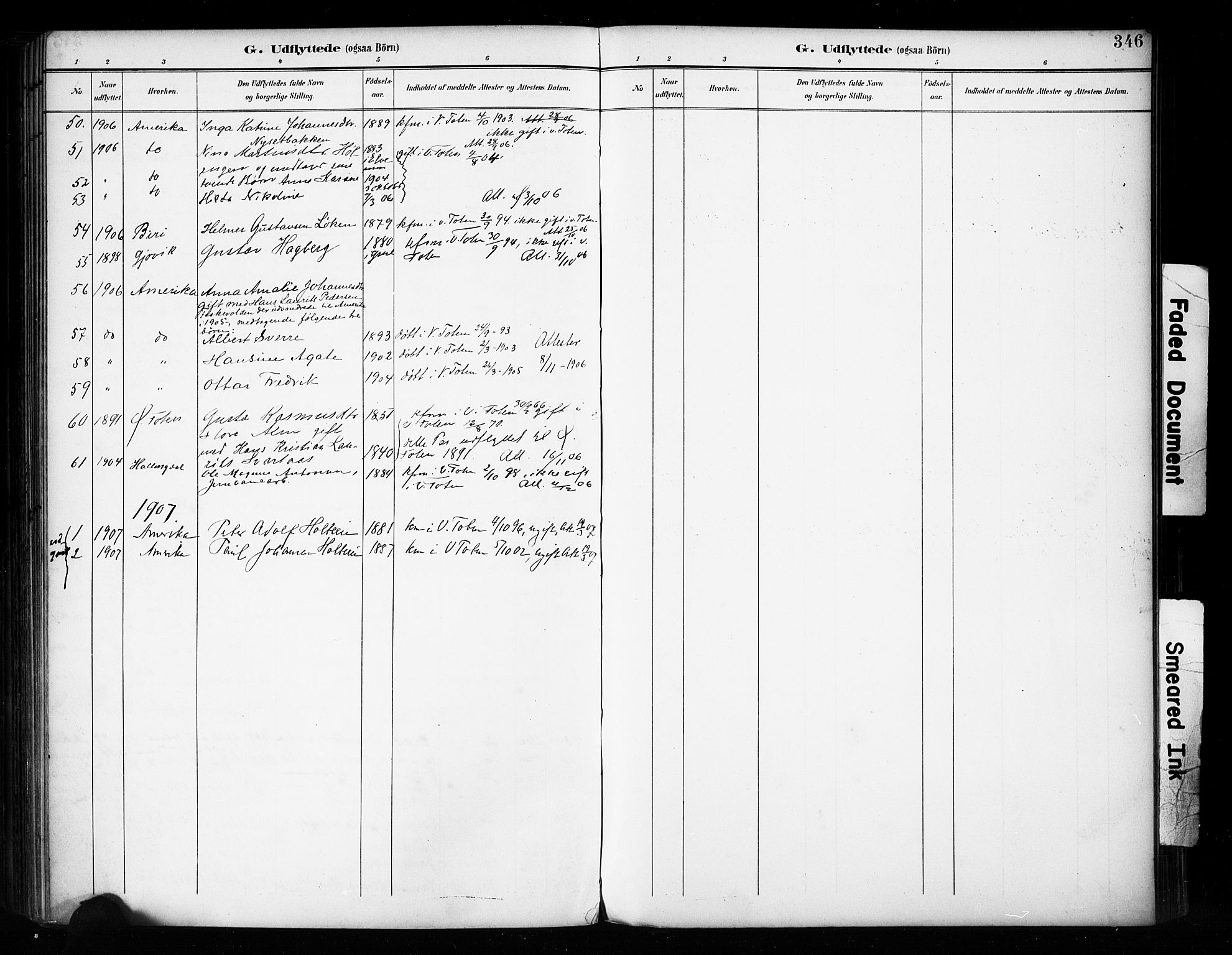 Vestre Toten prestekontor, SAH/PREST-108/H/Ha/Haa/L0011: Parish register (official) no. 11, 1895-1906, p. 346