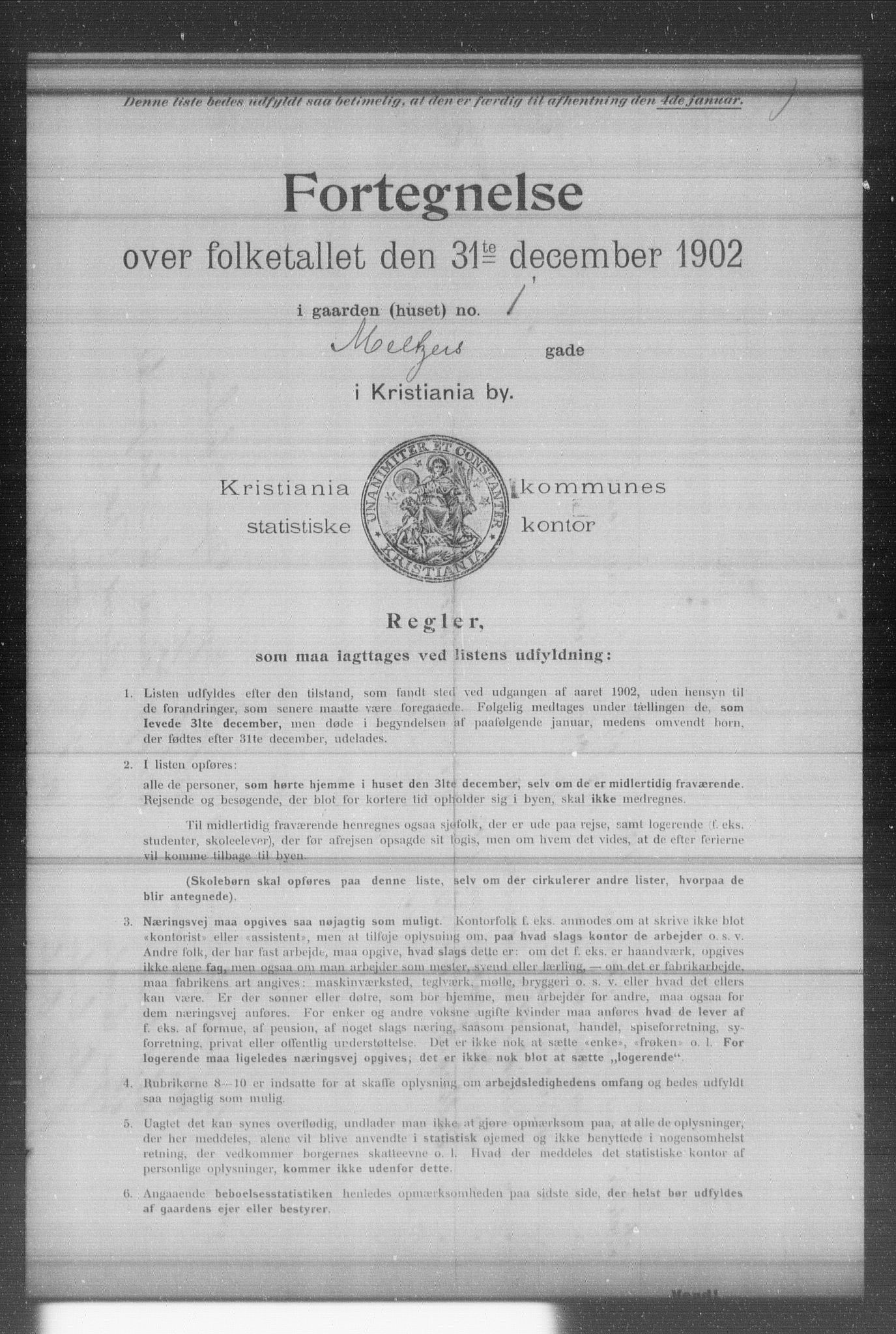 OBA, Municipal Census 1902 for Kristiania, 1902, p. 12401