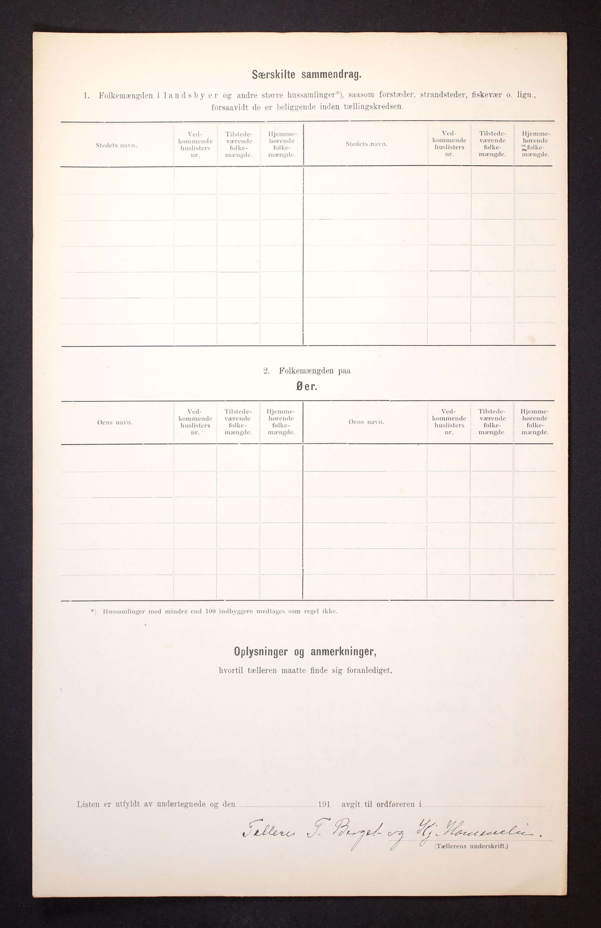 RA, 1910 census for Flesberg, 1910, p. 36