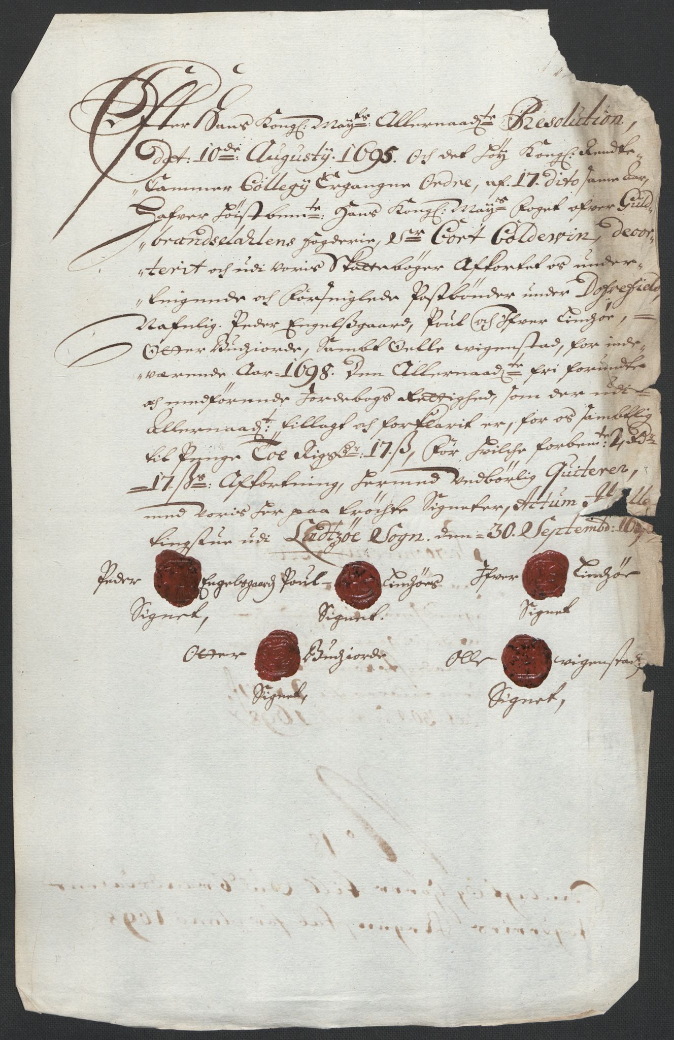 Rentekammeret inntil 1814, Reviderte regnskaper, Fogderegnskap, RA/EA-4092/R17/L1171: Fogderegnskap Gudbrandsdal, 1698, p. 157