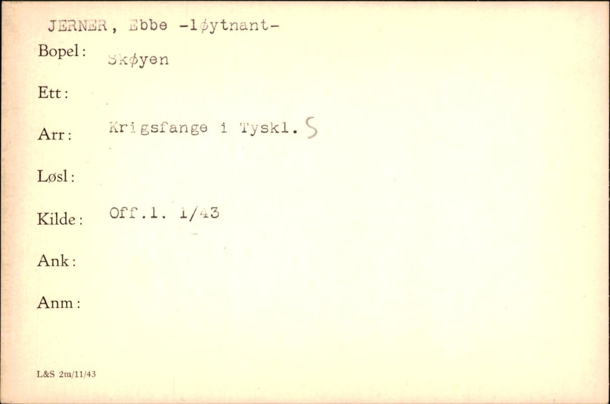 Forsvaret, Forsvarets krigshistoriske avdeling, RA/RAFA-2017/Y/Yf/L0200: II-C-11-2102  -  Norske krigsfanger i Tyskland, 1940-1945, p. 519