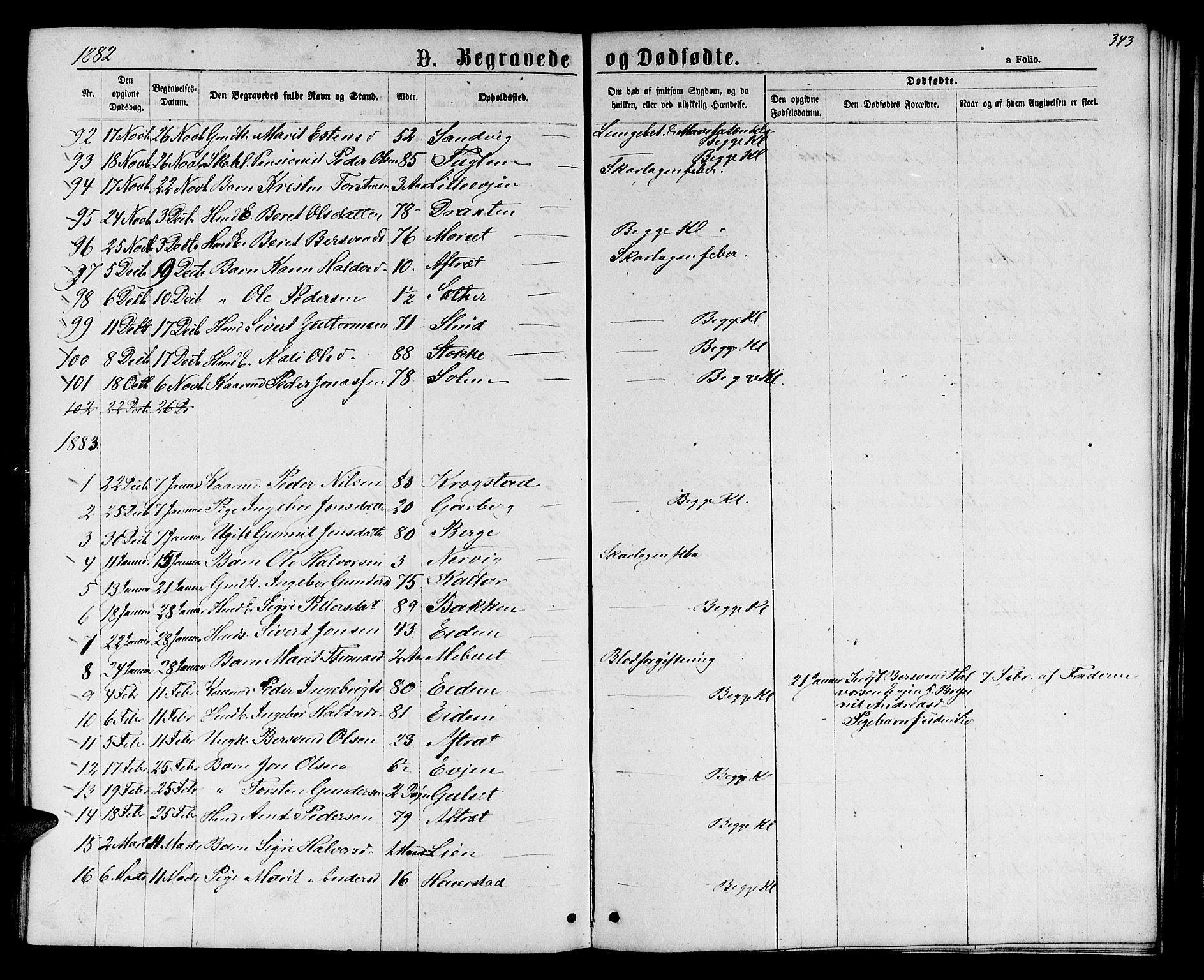 Ministerialprotokoller, klokkerbøker og fødselsregistre - Sør-Trøndelag, SAT/A-1456/695/L1156: Parish register (copy) no. 695C07, 1869-1888, p. 343
