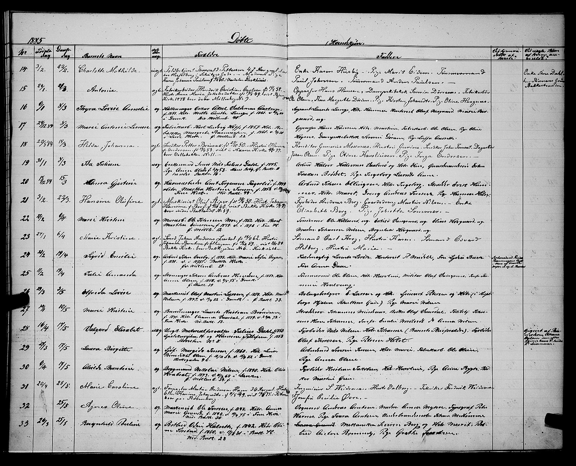 Ministerialprotokoller, klokkerbøker og fødselsregistre - Sør-Trøndelag, SAT/A-1456/604/L0220: Parish register (copy) no. 604C03, 1870-1885, p. 233d
