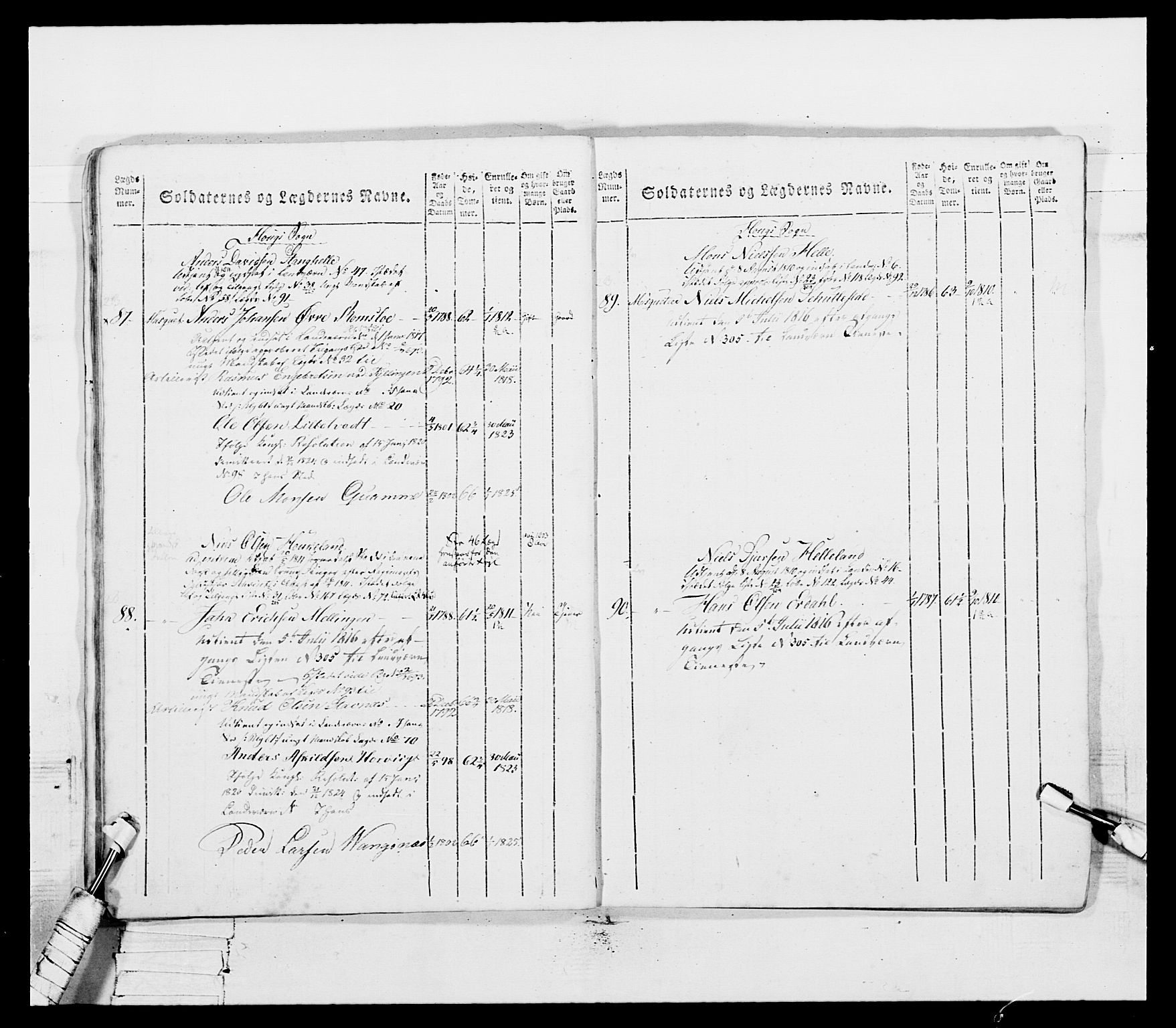 Generalitets- og kommissariatskollegiet, Det kongelige norske kommissariatskollegium, AV/RA-EA-5420/E/Eh/L0099: Bergenhusiske nasjonale infanteriregiment, 1812, p. 404