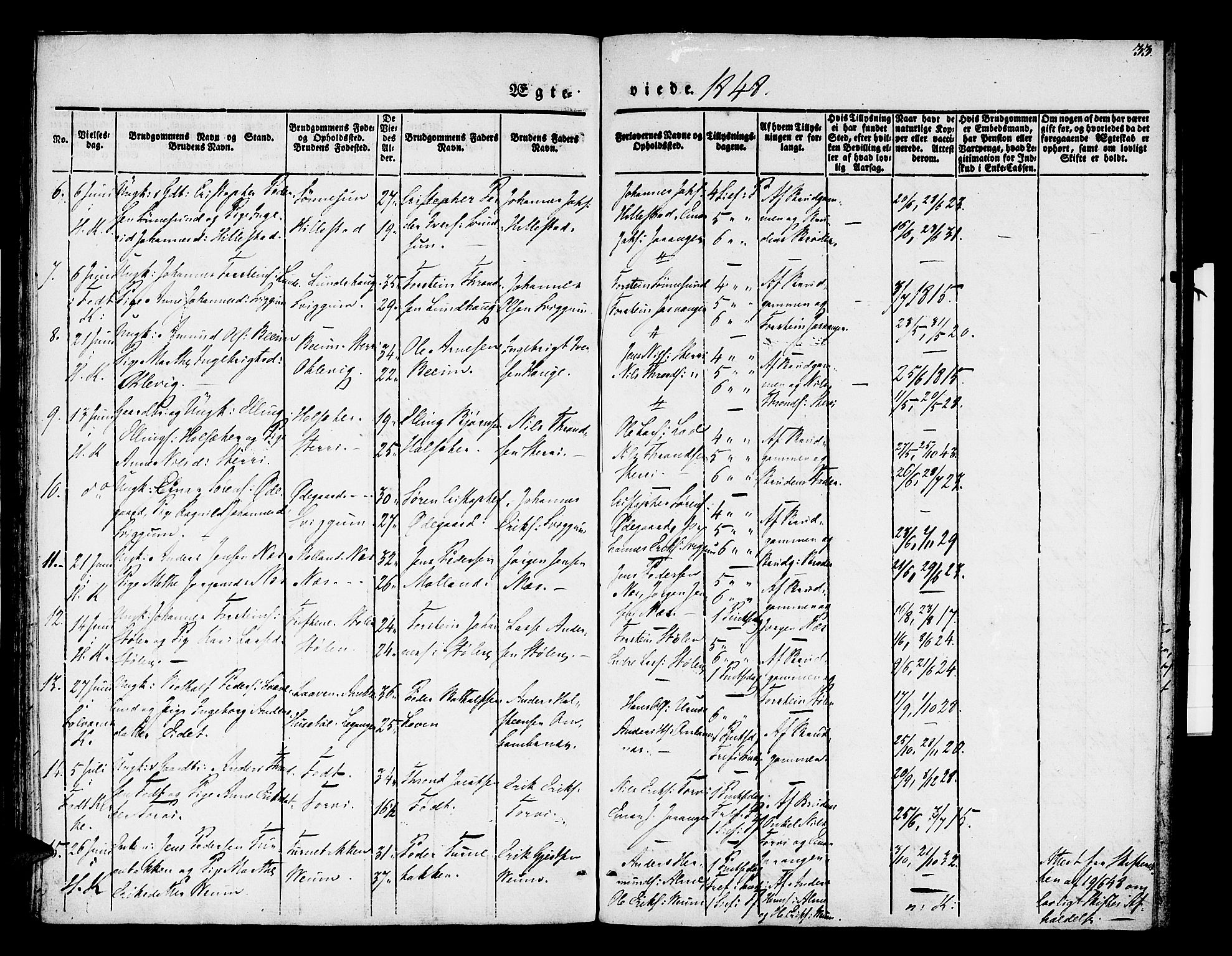 Hafslo sokneprestembete, AV/SAB-A-80301/H/Haa/Haaa/L0007: Parish register (official) no. A 7, 1834-1854, p. 33