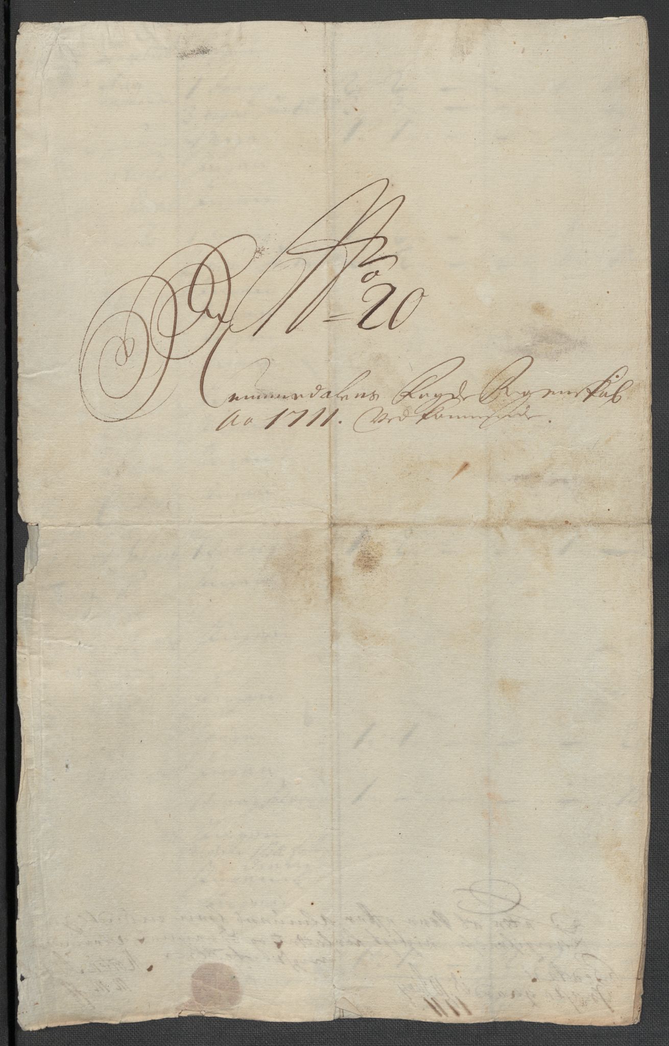 Rentekammeret inntil 1814, Reviderte regnskaper, Fogderegnskap, RA/EA-4092/R64/L4432: Fogderegnskap Namdal, 1711, p. 371