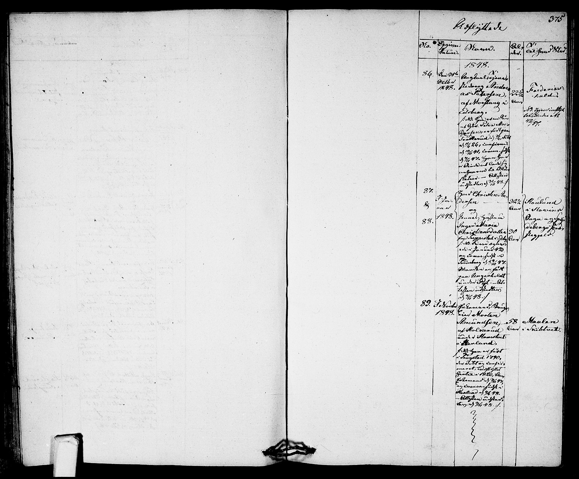 Eidsberg prestekontor Kirkebøker, AV/SAO-A-10905/F/Fa/L0008: Parish register (official) no. I 8, 1832-1848, p. 375