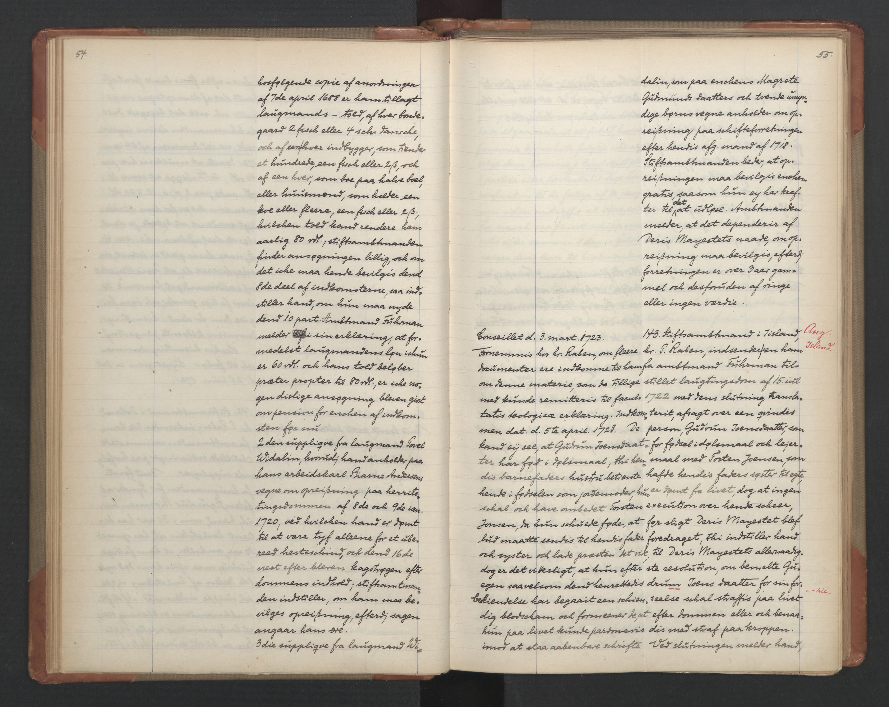 Avskriftsamlingen, AV/RA-EA-4022/F/Fa/L0086: Supplikker, 1723, p. 32