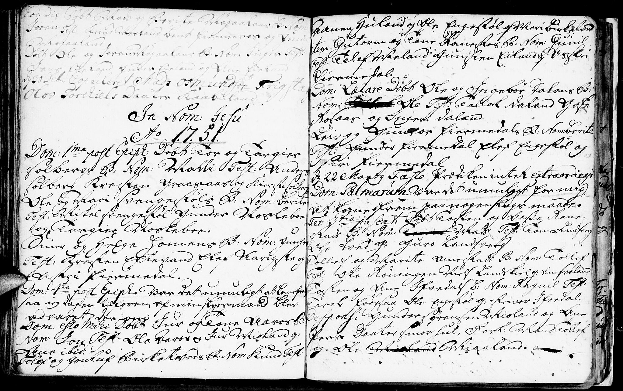 Evje sokneprestkontor, SAK/1111-0008/F/Fa/Fac/L0001: Parish register (official) no. A 1, 1705-1764, p. 271-272