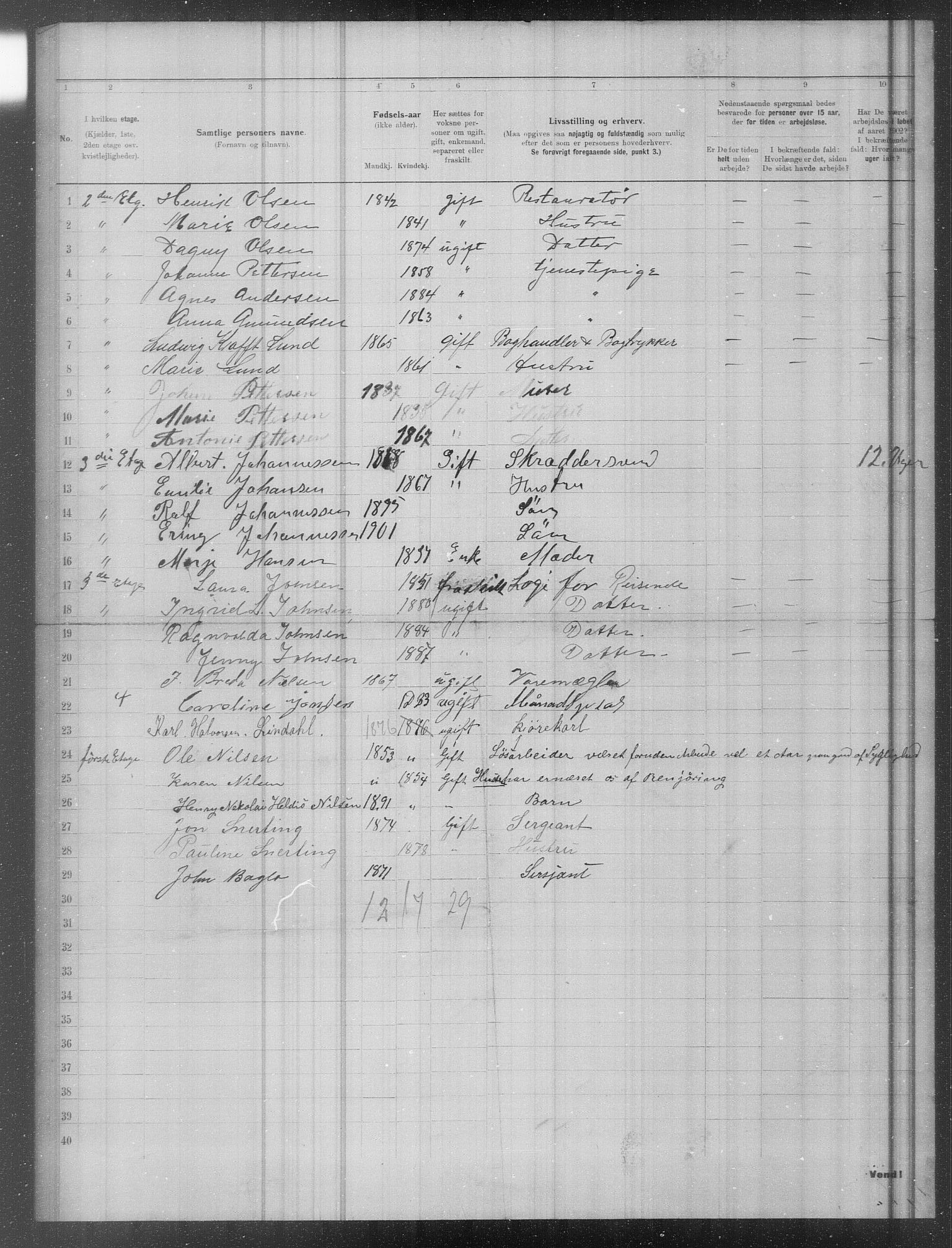 OBA, Municipal Census 1902 for Kristiania, 1902, p. 21143