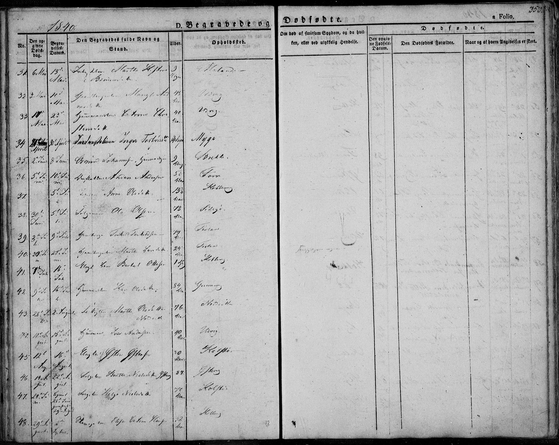 Avaldsnes sokneprestkontor, AV/SAST-A -101851/H/Ha/Haa/L0005: Parish register (official) no. A 5.2, 1825-1841, p. 353