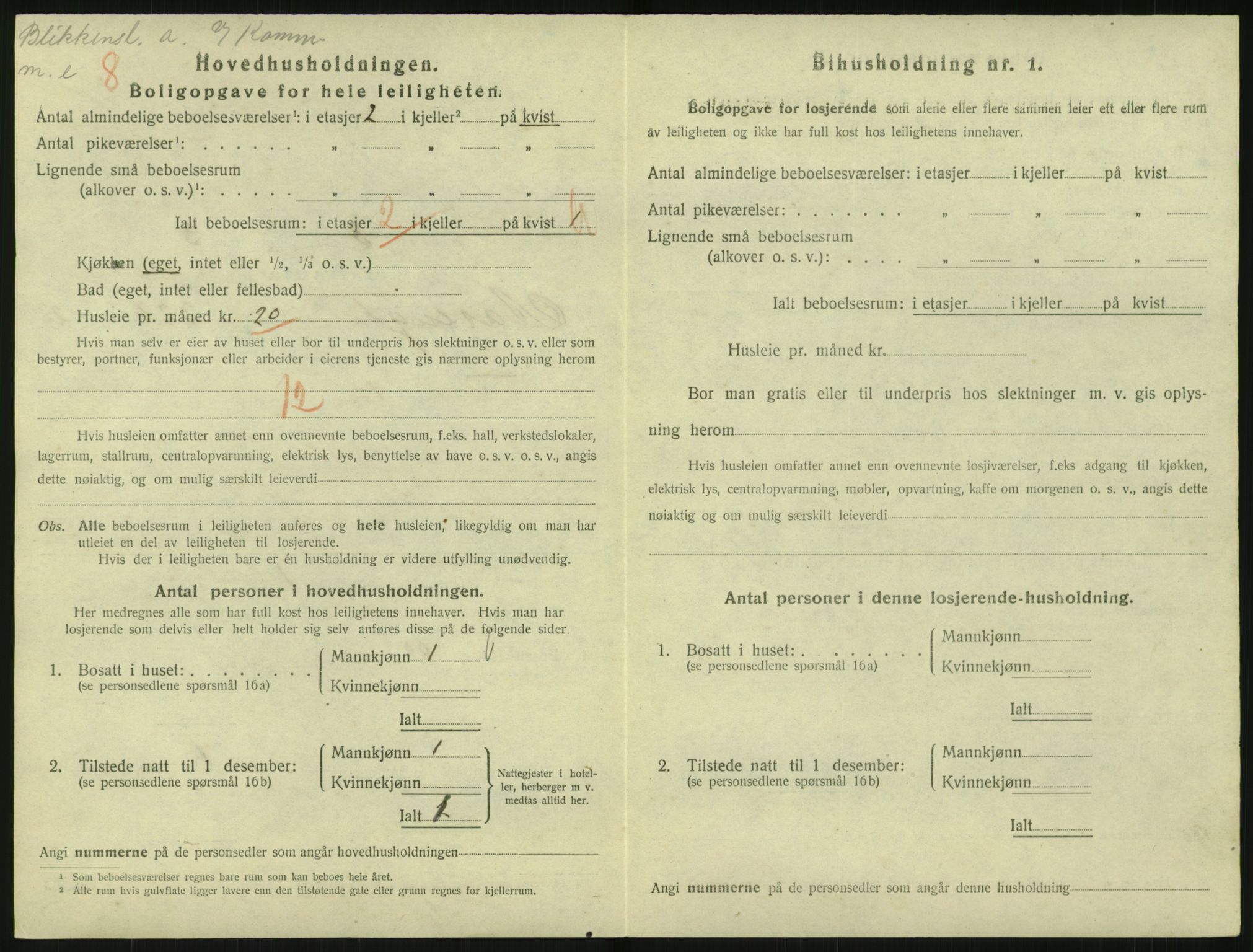 SAO, 1920 census for Kristiania, 1920, p. 133974