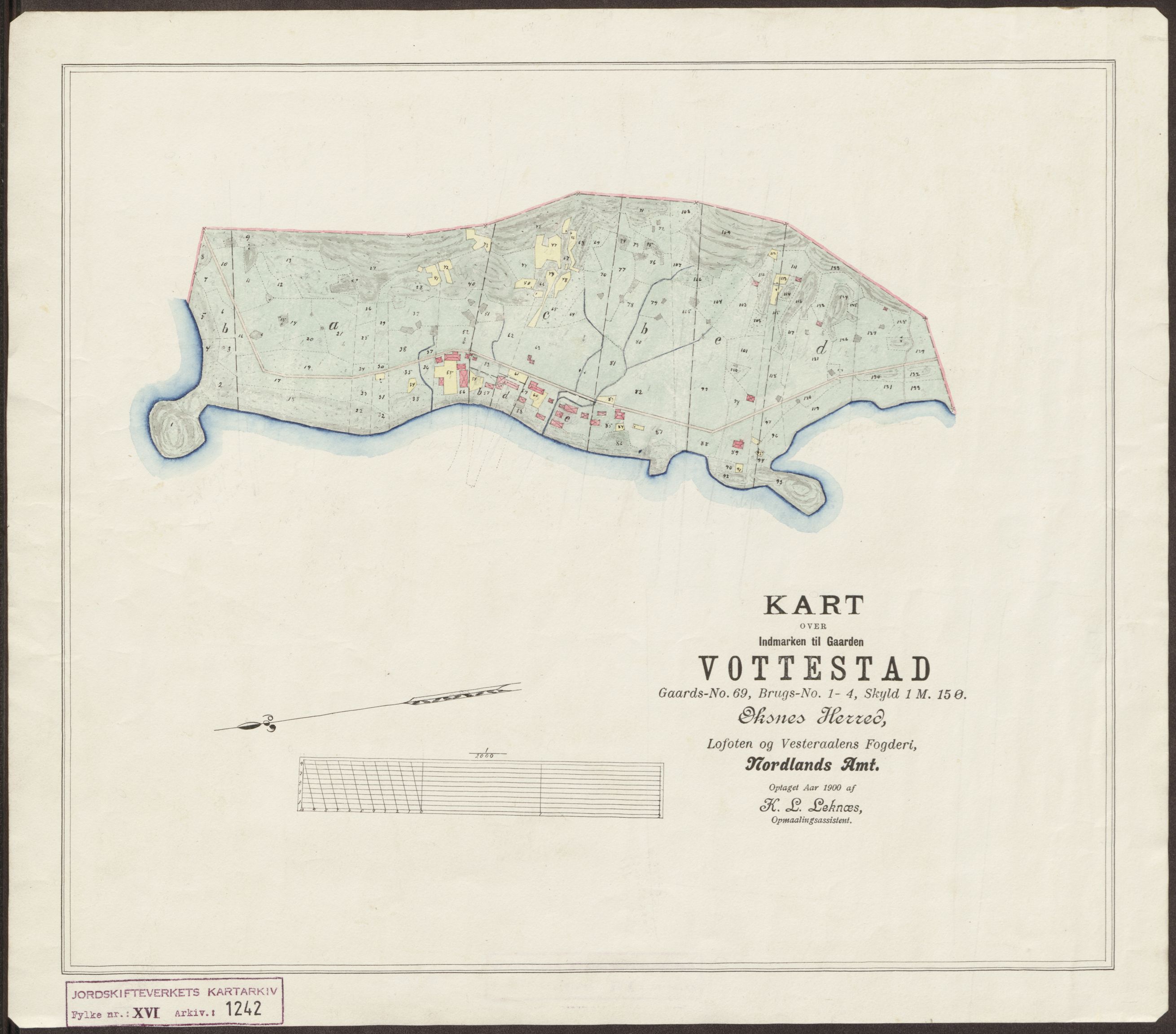Jordskifteverkets kartarkiv, AV/RA-S-3929/T, 1859-1988, p. 1412