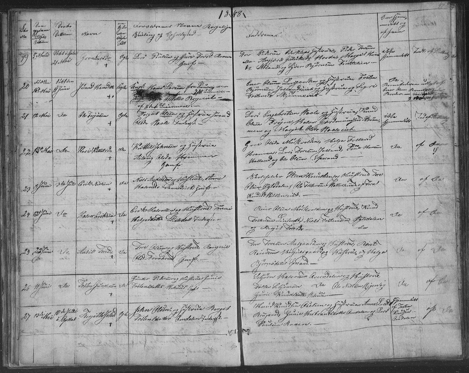 Nore kirkebøker, AV/SAKO-A-238/F/Fa/L0001: Parish register (official) no. I 1, 1836-1855, p. 47